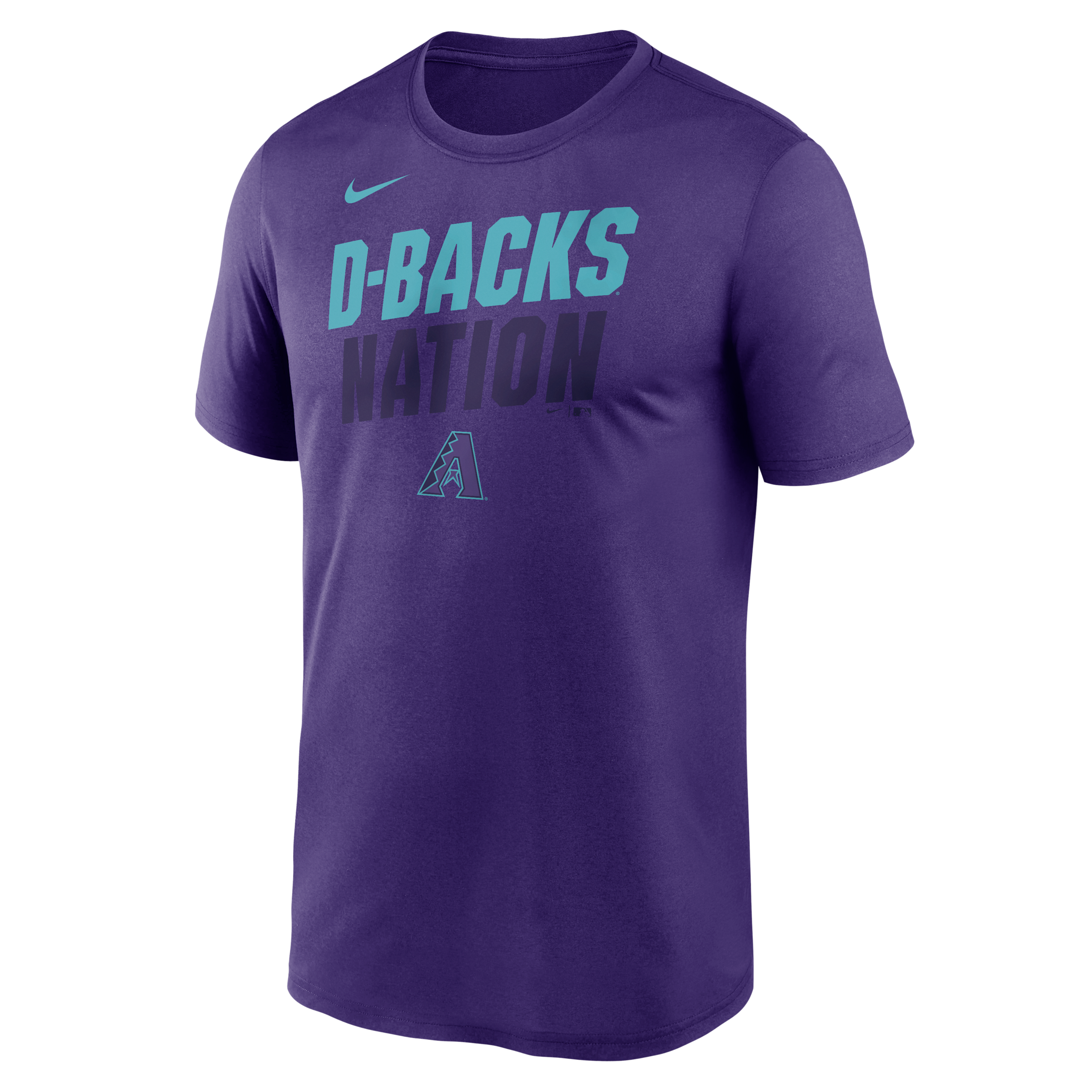 Arizona Diamondbacks City Connect Team Phrase Script Nike Men's Dri-FIT MLB T-Shirt in Purple | NKGK51LDQS-TG9