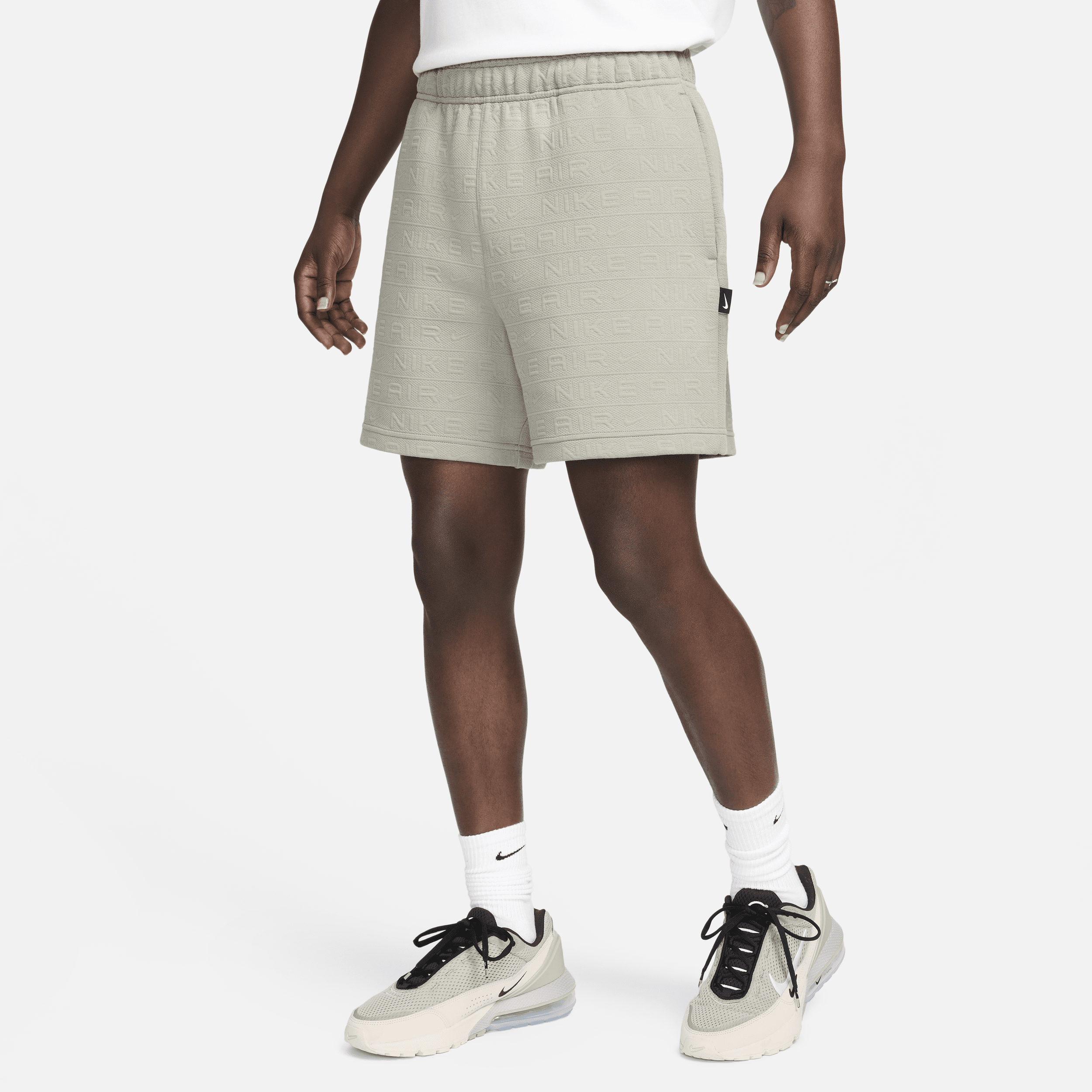 Shop Nike Men's  Sportswear Air Shorts In Grey
