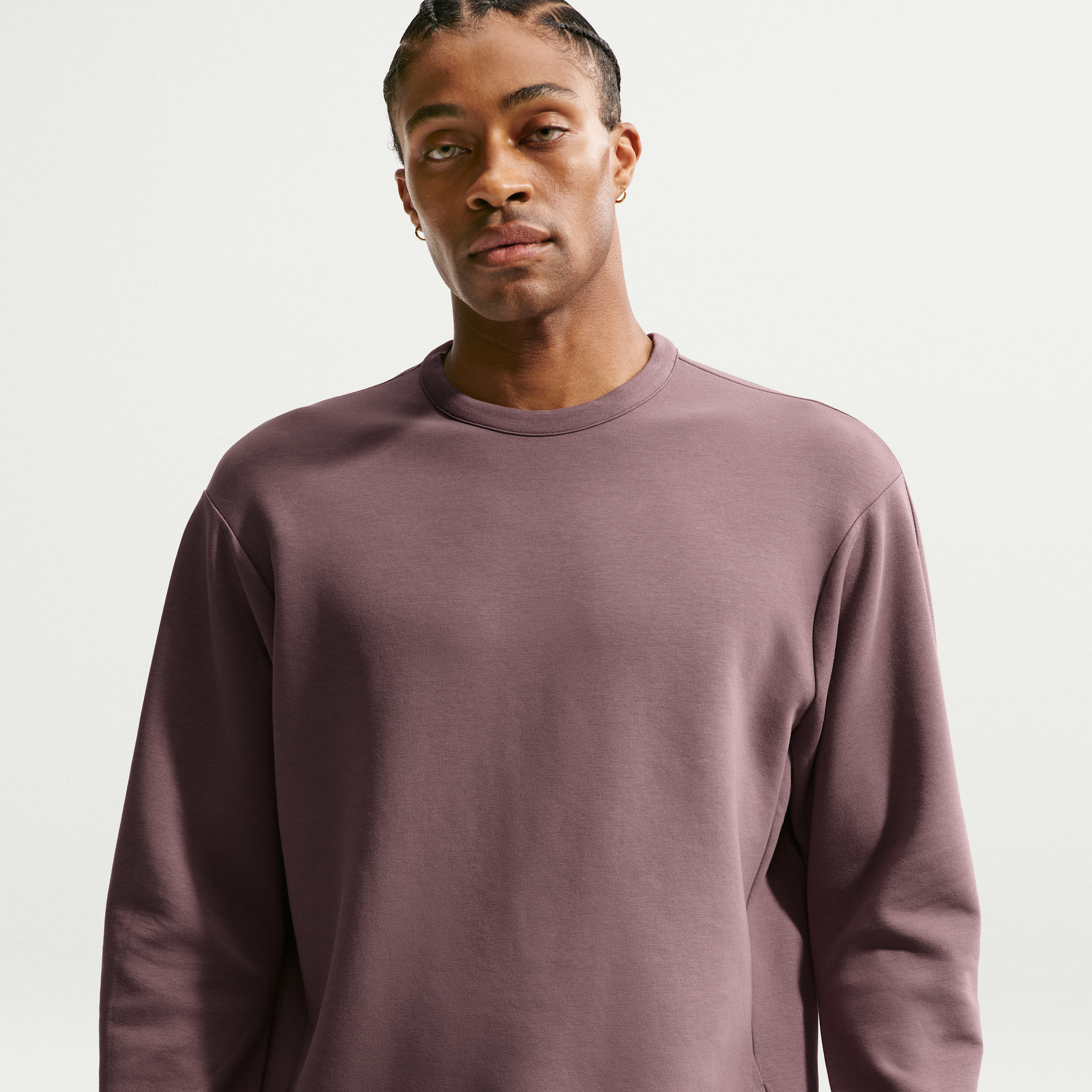 Nike Men's 24.7 ImpossiblySoft Dri-FIT Crew in Purple | HQ6964-502