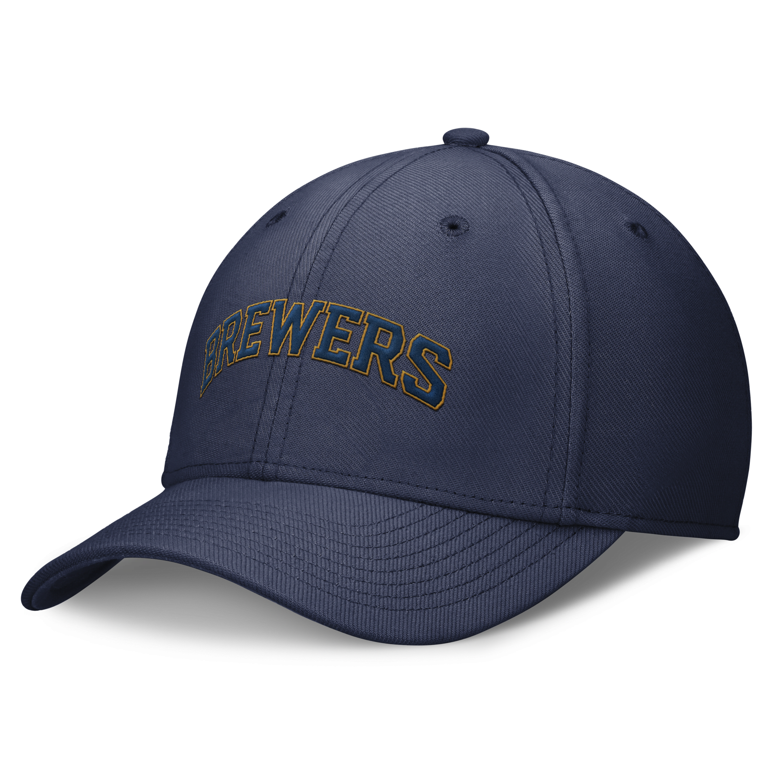 Shop Nike Milwaukee Brewers Evergreen Swoosh  Men's Dri-fit Mlb Hat In Blue