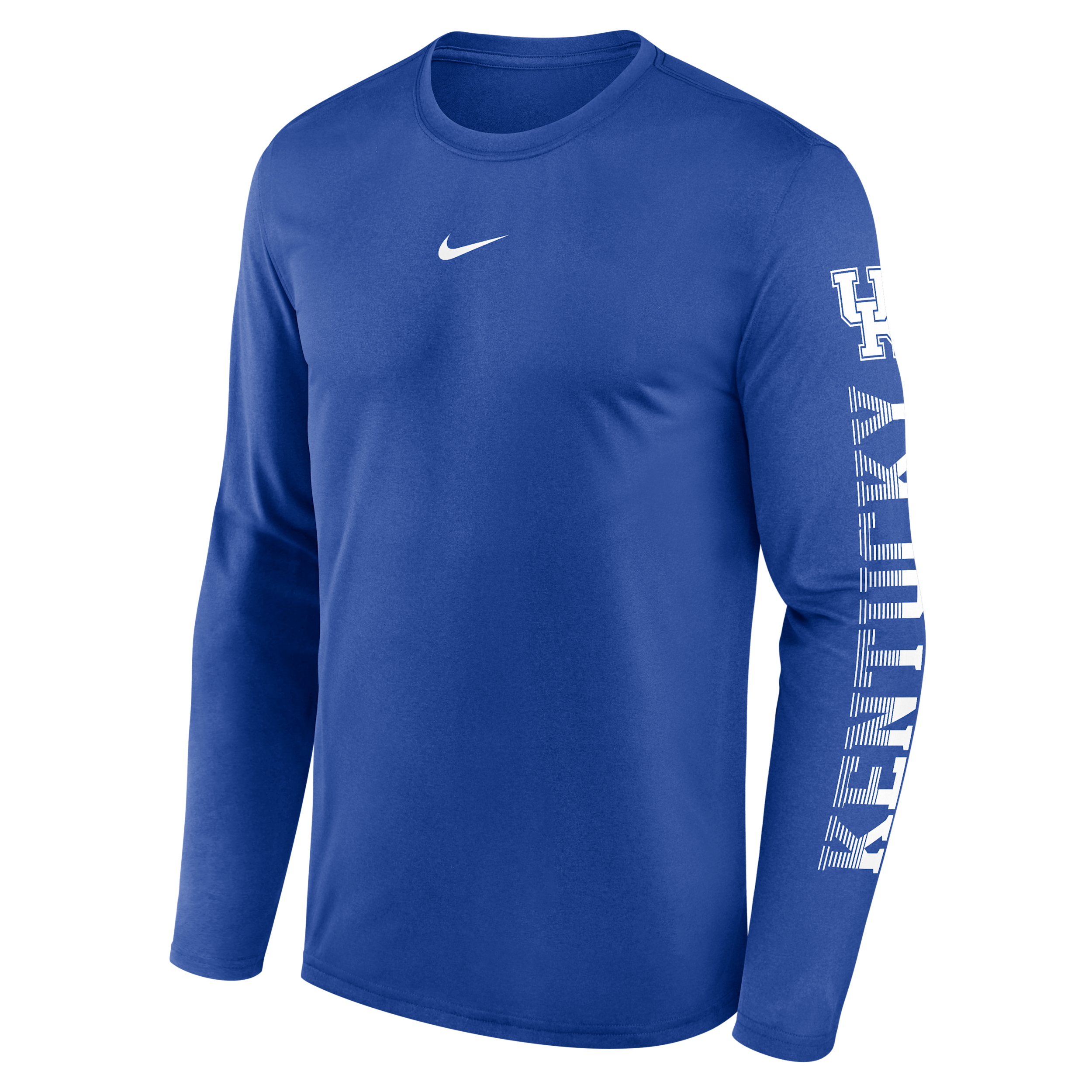 Kentucky Primetime Stack Legend Nike Men's Dri-FIT College Long-Sleeve T-Shirt in Blue | NKGT4EVNKY-EKV