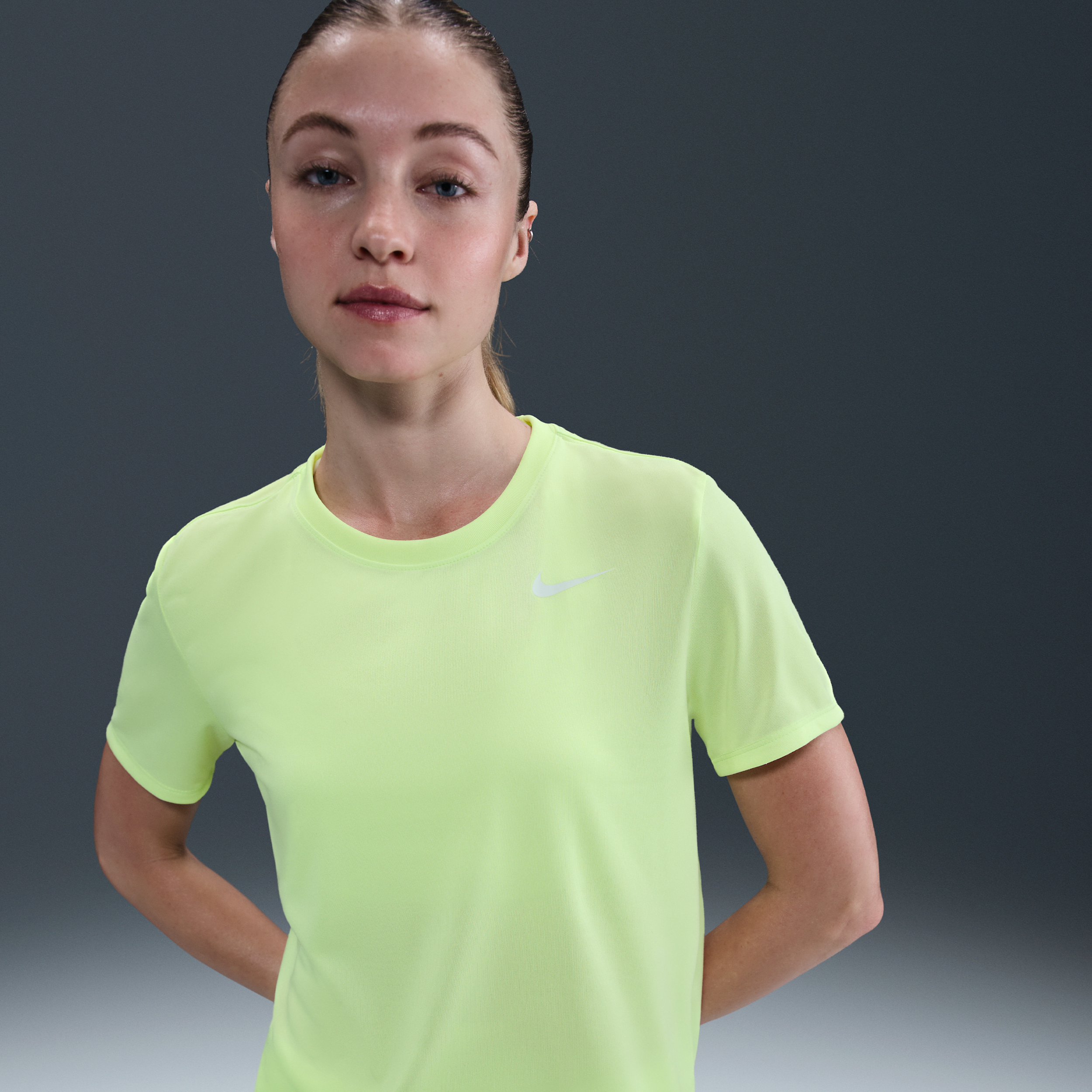 Nike Women's Dri-fit T-shirt In Yellow