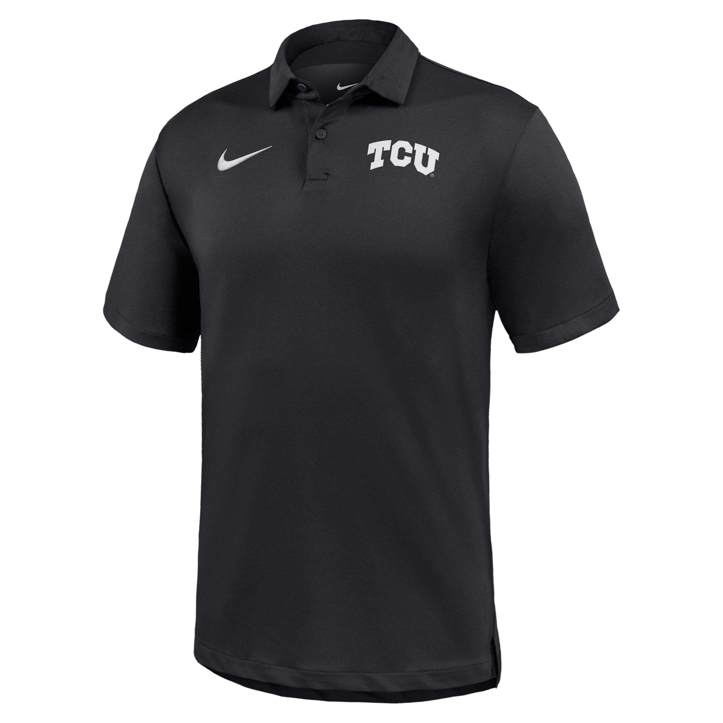 TCU Horned Frogs Tour Nike Men's Dri-FIT College Polo in Black | M51839E169TCUN-BLK