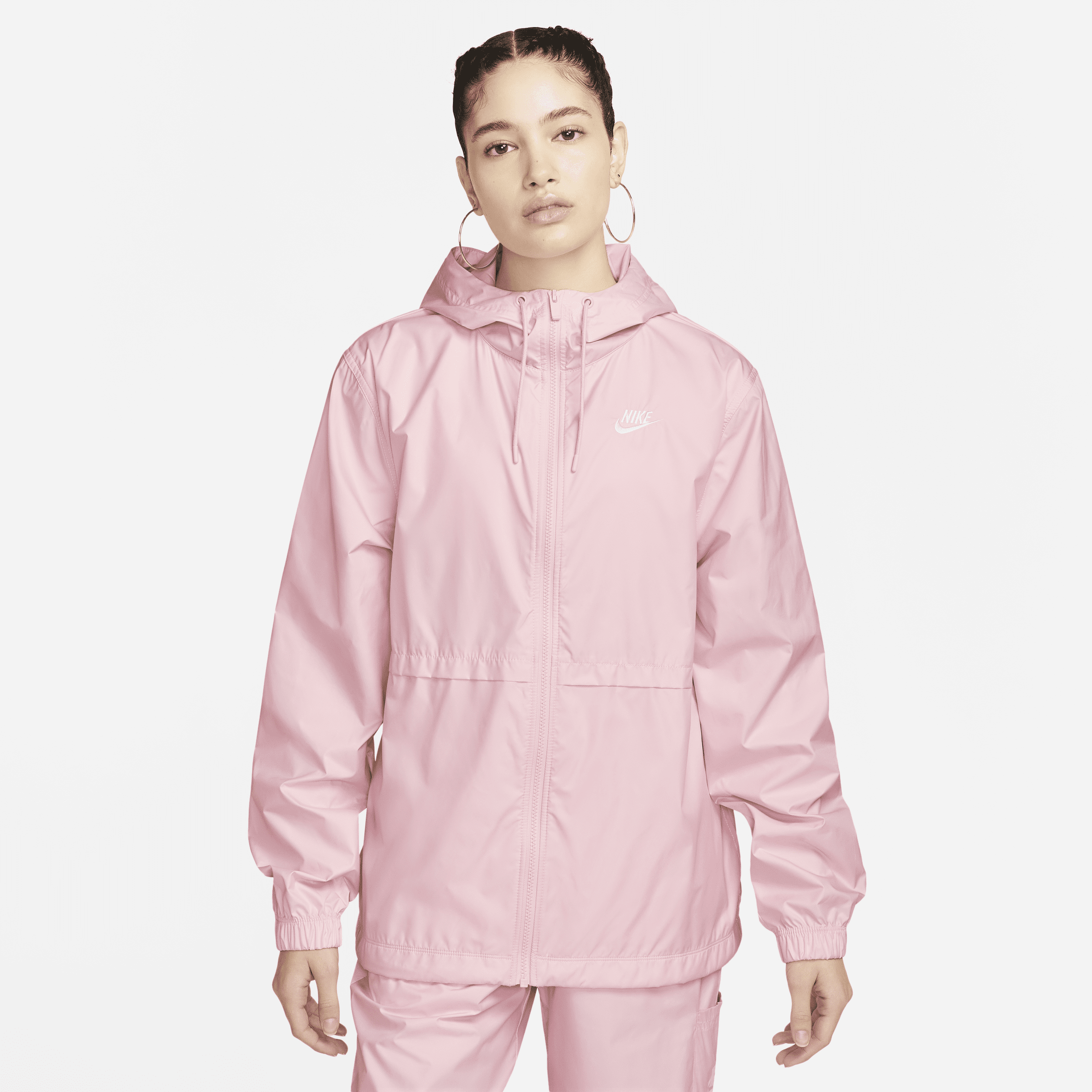 Nike Women's  Sportswear Essential Repel Woven Jacket In Pink