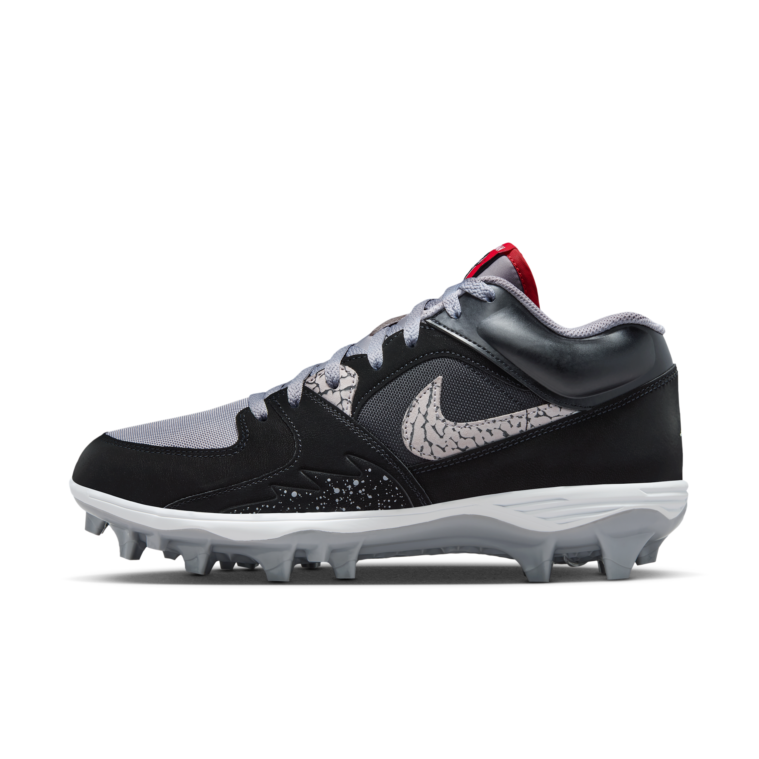 Men's Jordan Stadium 90 Low TD Football Cleats in Black | HQ0210-060
