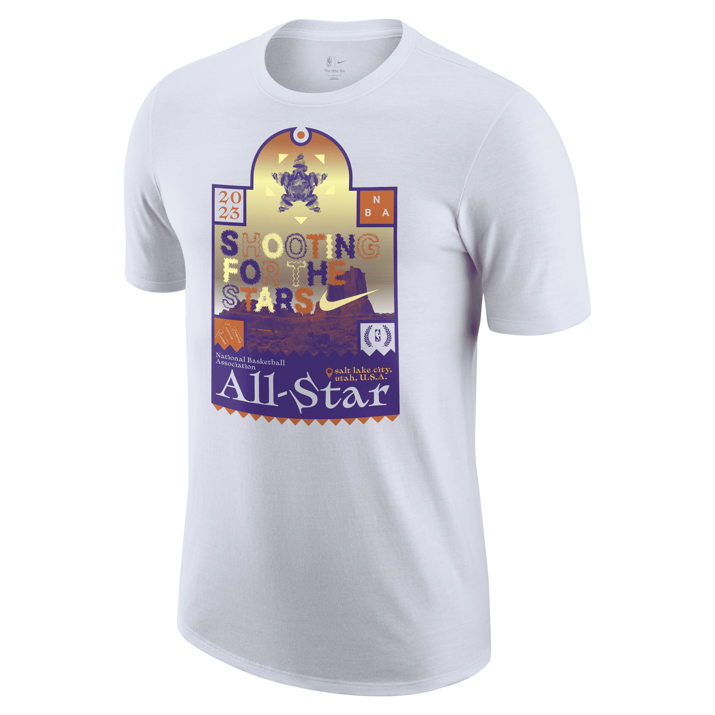 Nike All-star Courtside  Men's Nba Max90 T-shirt In White