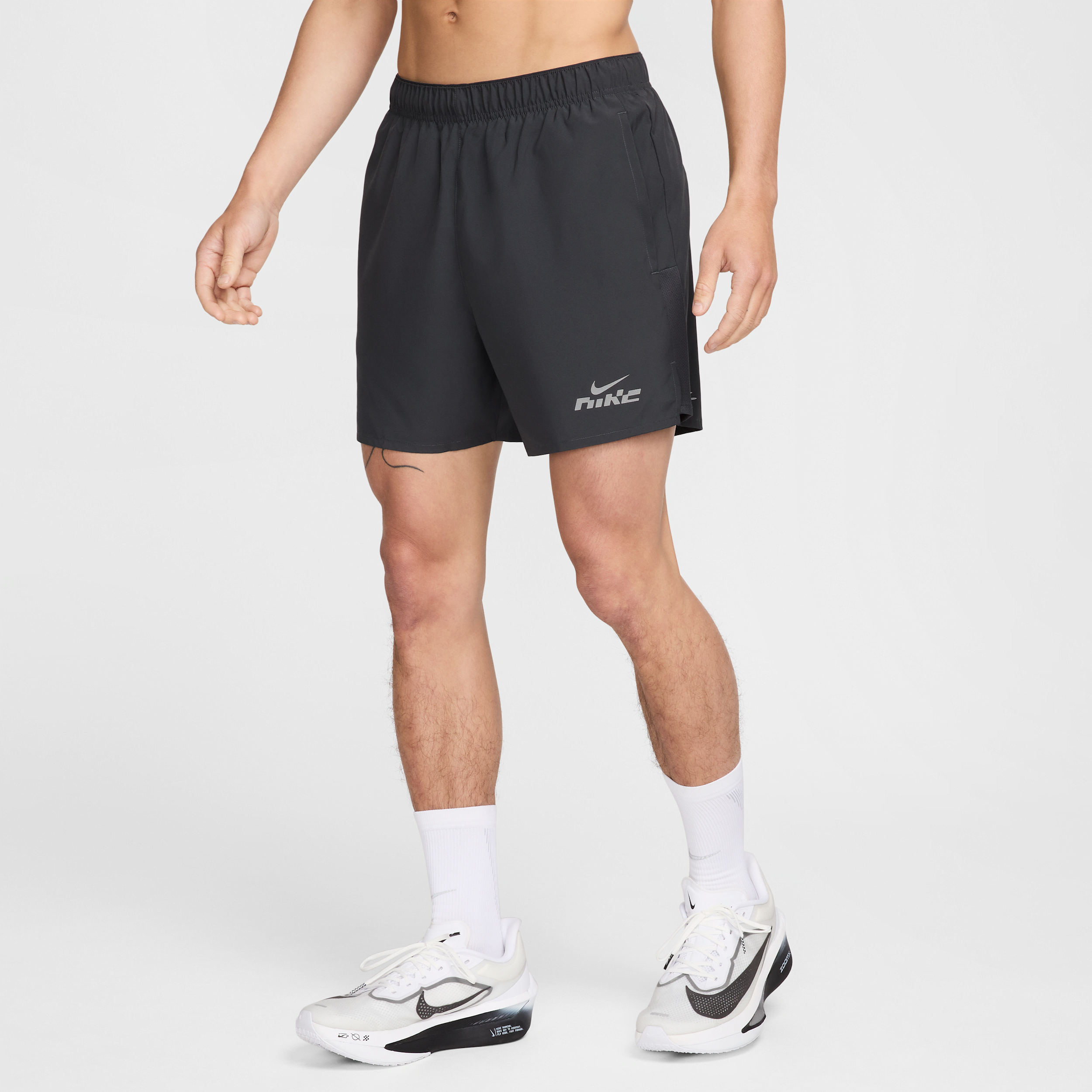 Nike Men's Challenger Flash Dri-fit 5" Brief-lined Running Shorts In Grey