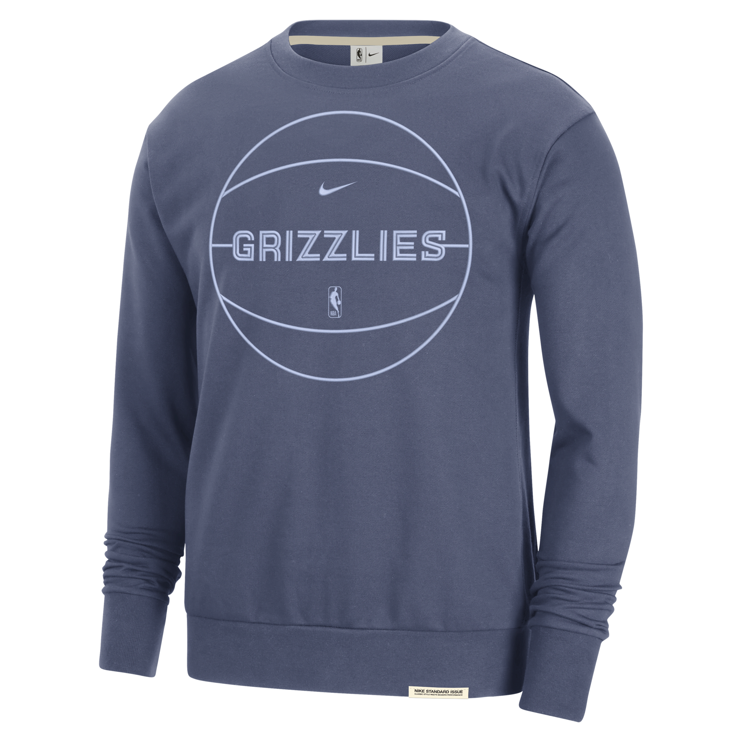Nike Memphis Grizzlies Standard Issue  Men's Dri-fit Nba Sweatshirt In Blue