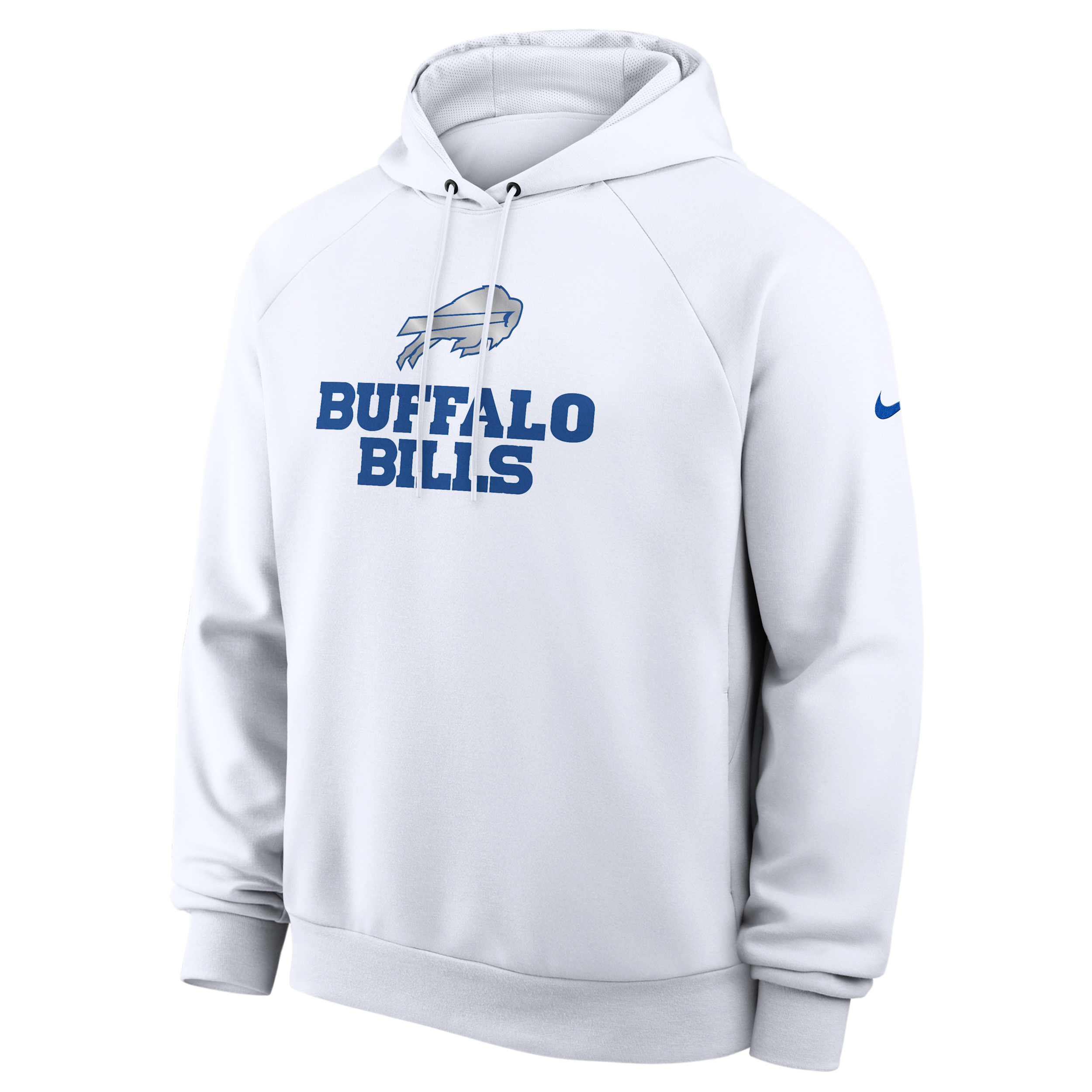 Buffalo Bills Rivalries Collection Primary Nike Men's Dri-FIT NFL Pullover Hoodie in White | 03EJ10A81-W2J
