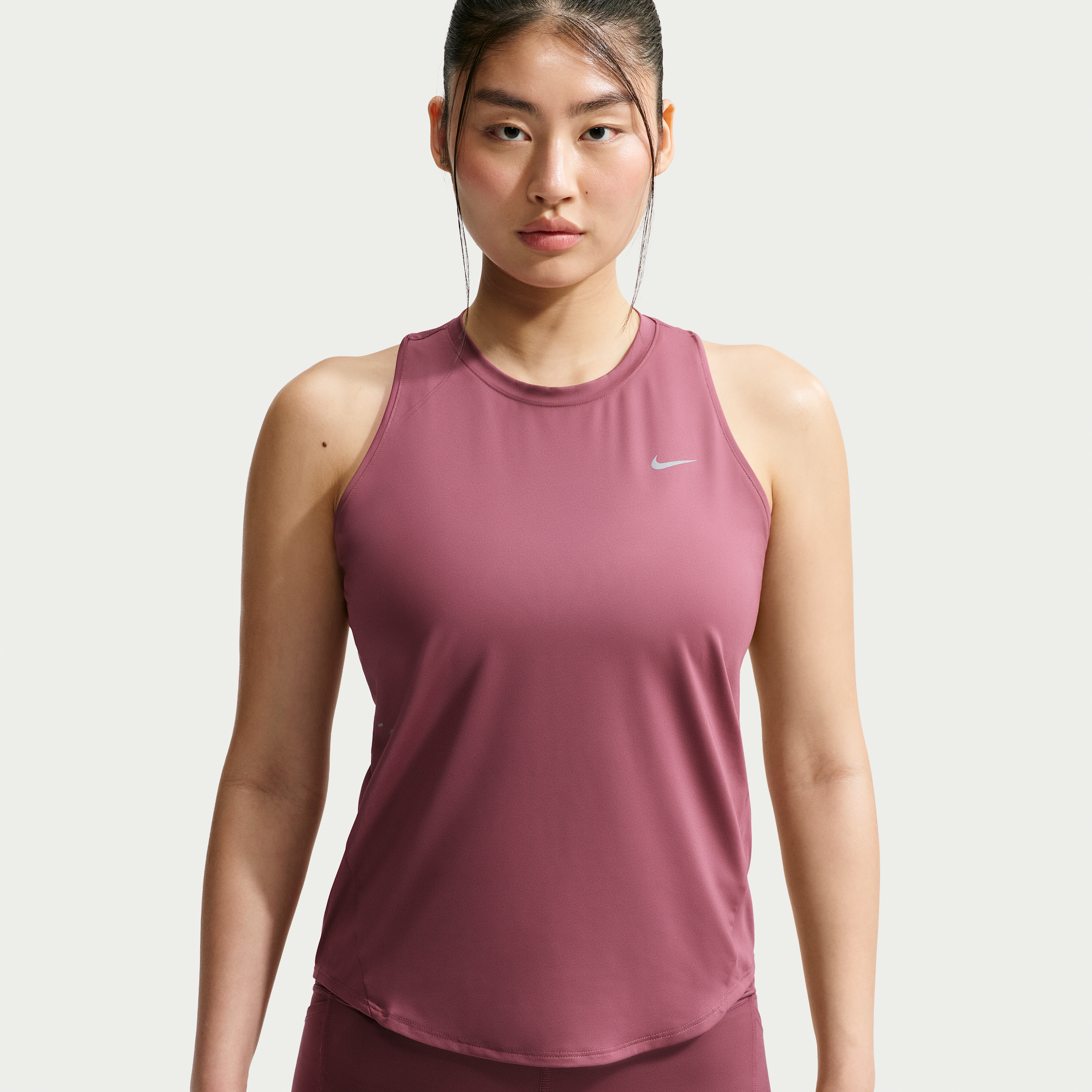 Nike Women's Swift Dri-FIT Running Tank Top in Red | IU1033-654