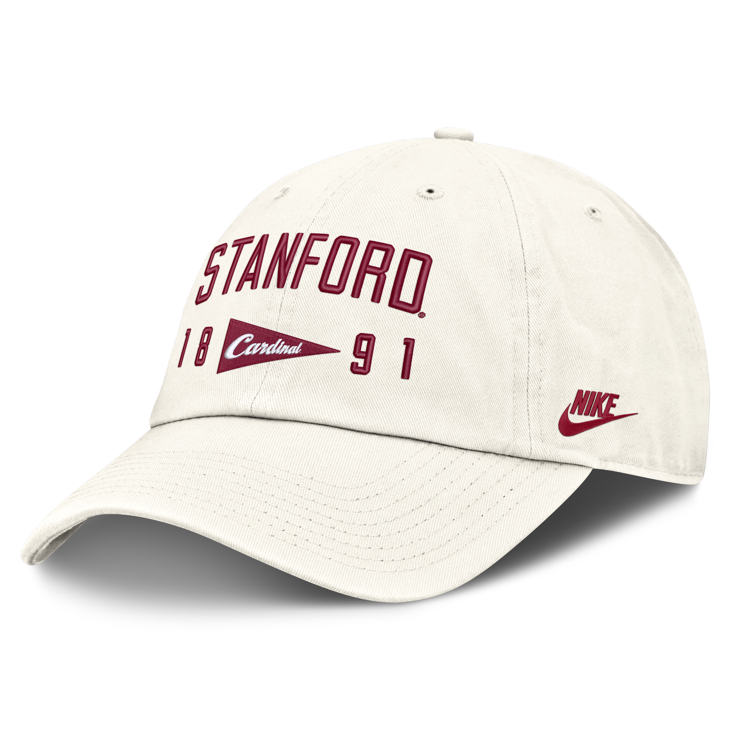 Stanford Natural Club Nike Men's College Adjustable Hat in White | NC0111KSVV-3WA