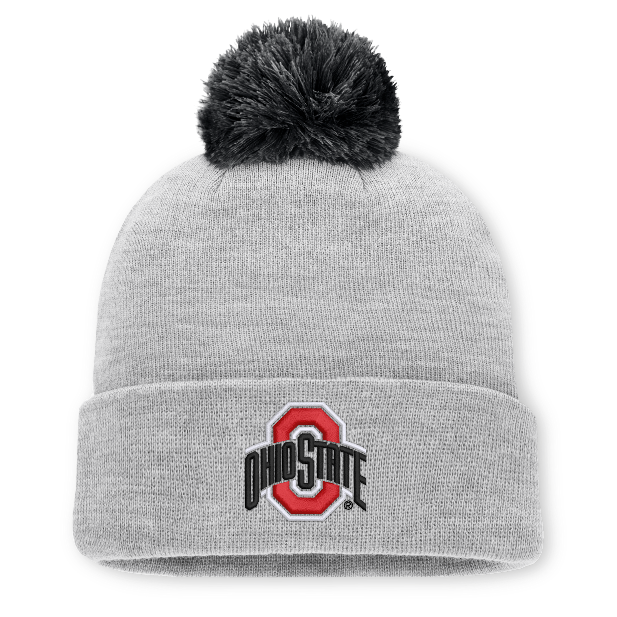 Ohio State Peak Nike Men's College Cuffed Beanie in Grey | NC1606GOH-C9K