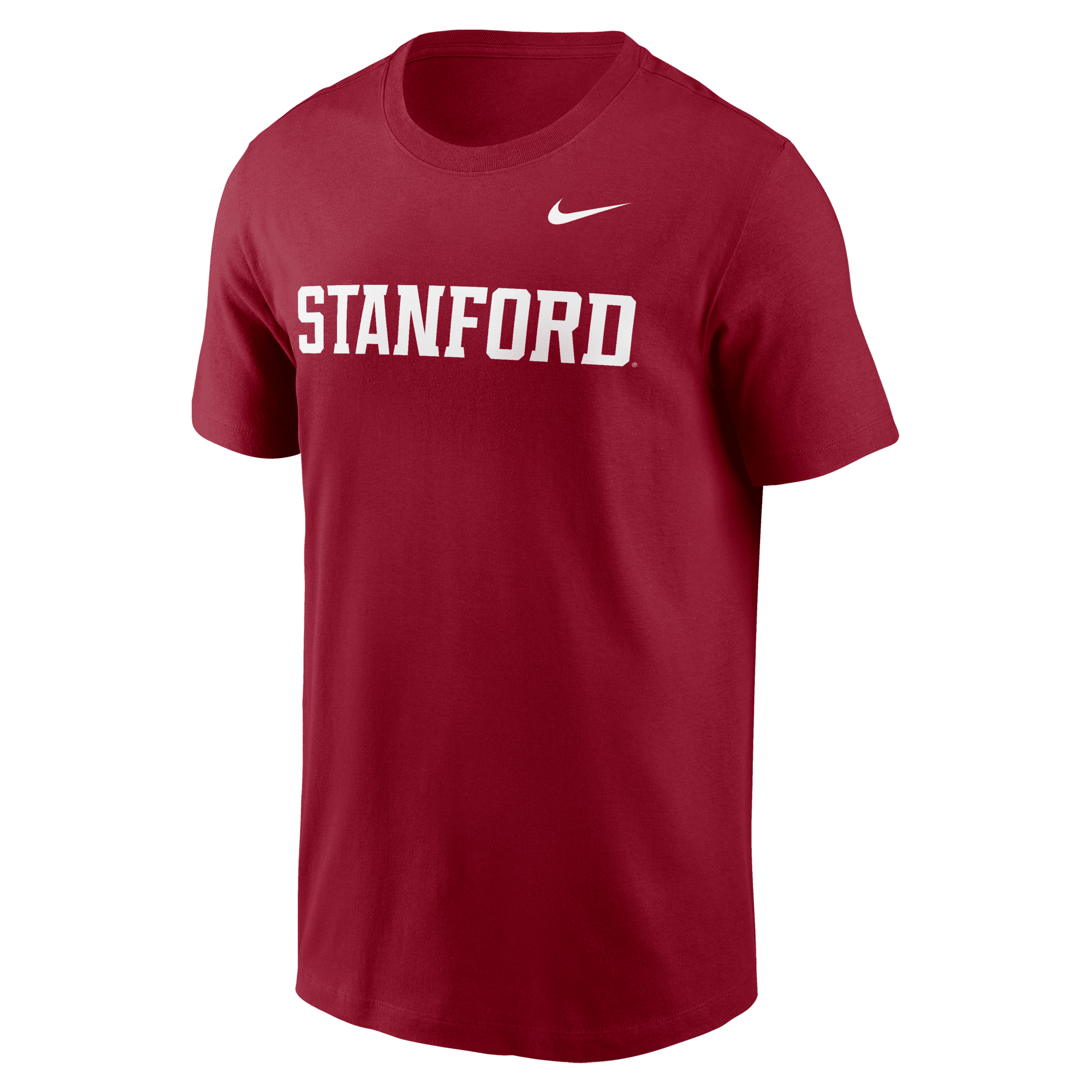 Nike Men's Stanford Cardinal Primetime Evergreen Wordmark T-shirt In Red