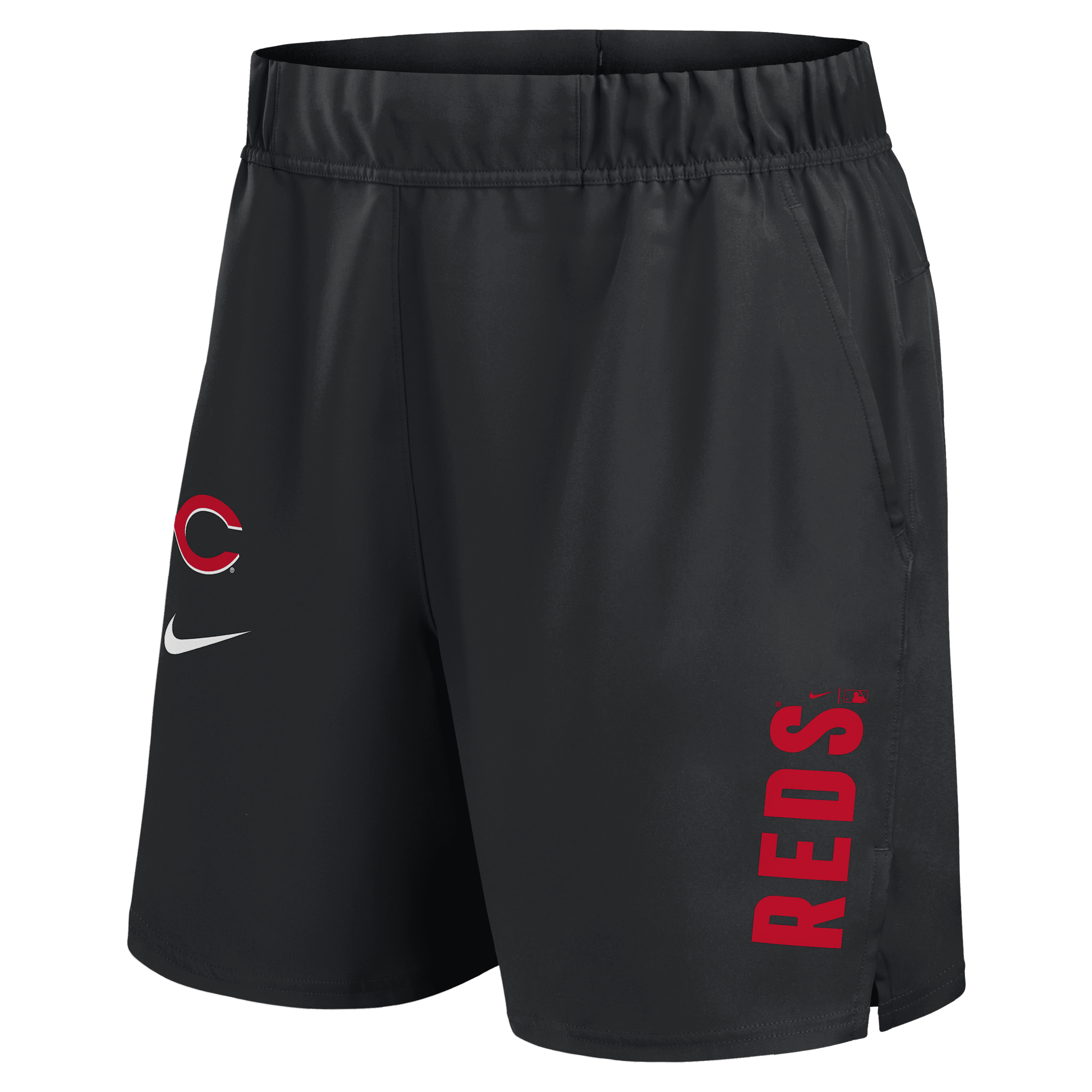 Nike Black Cincinnati Reds Woven Victory Performance Shorts