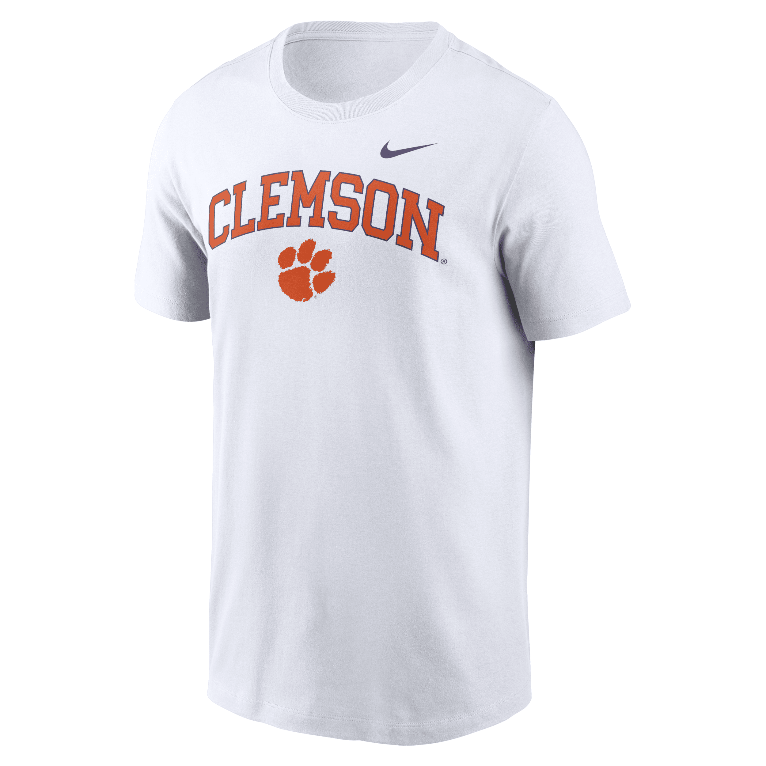 Nike Men's White Clemson Tigers Blitz 2-hit T-shirt In White