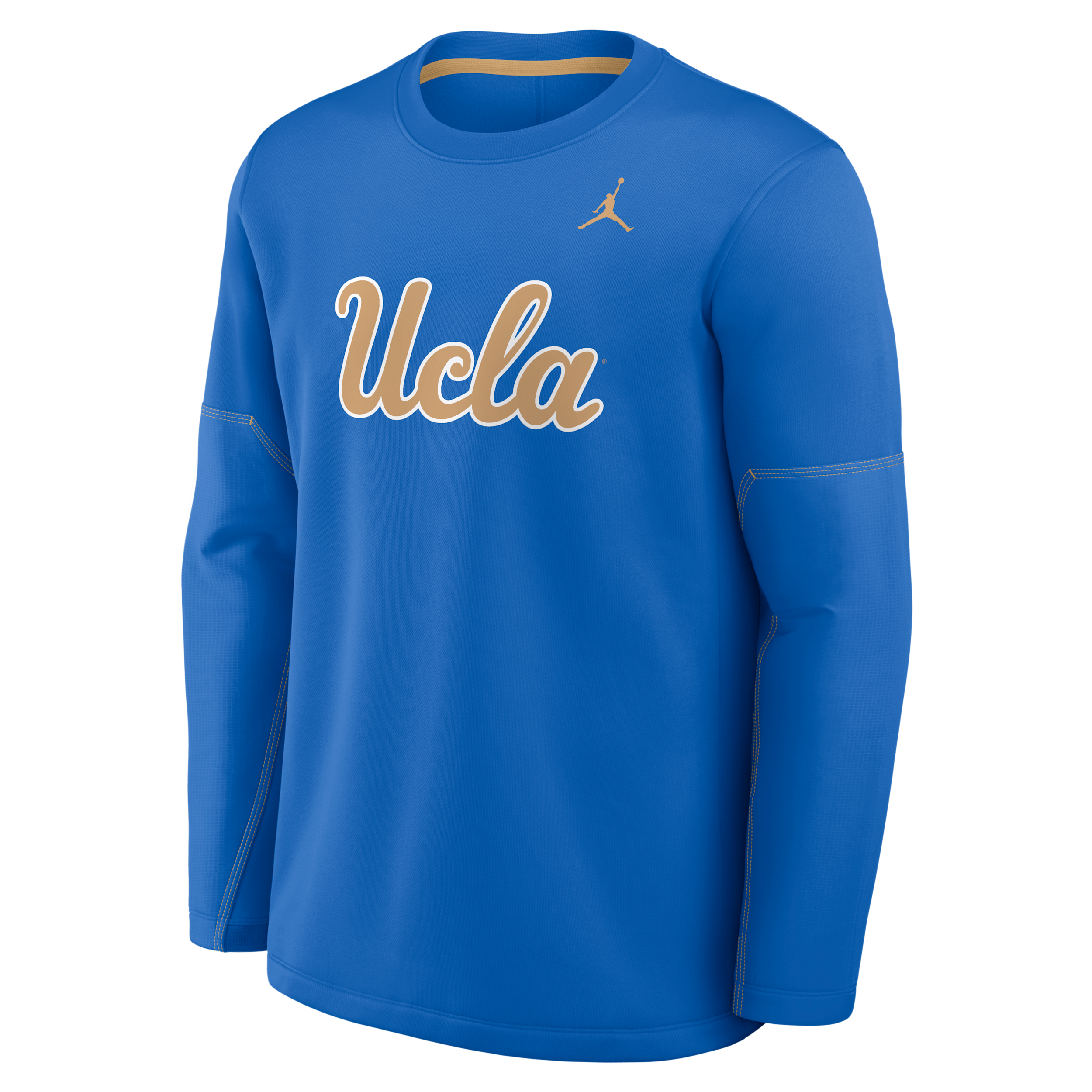 Men's UCLA Sideline Coaches Jordan Brand Therma-FIT College Long-Sleeve T-Shirt in Blue | 0JBR08D8UCL-6P4