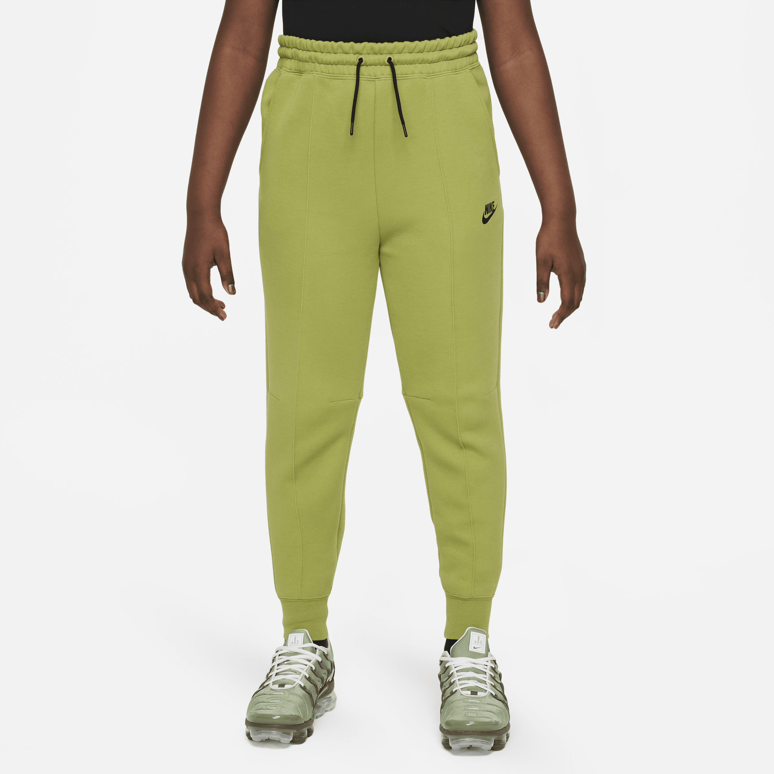 Nike Sportswear Tech Fleece Big Kids' (girls') Jogger Pants (extended Size) In Green