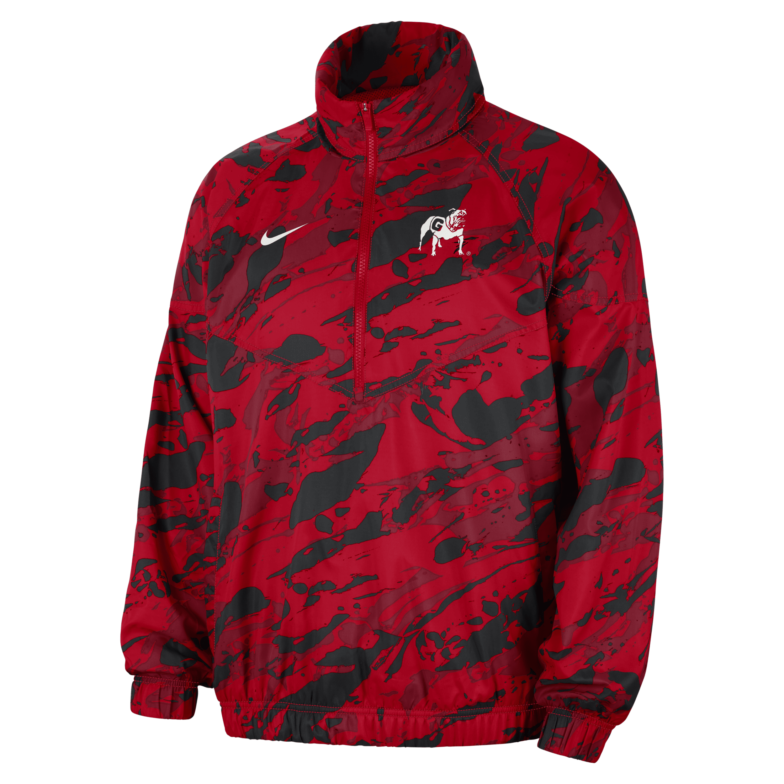 Shop Nike Georgia Windrunner  Men's College Anorak Jacket In Red