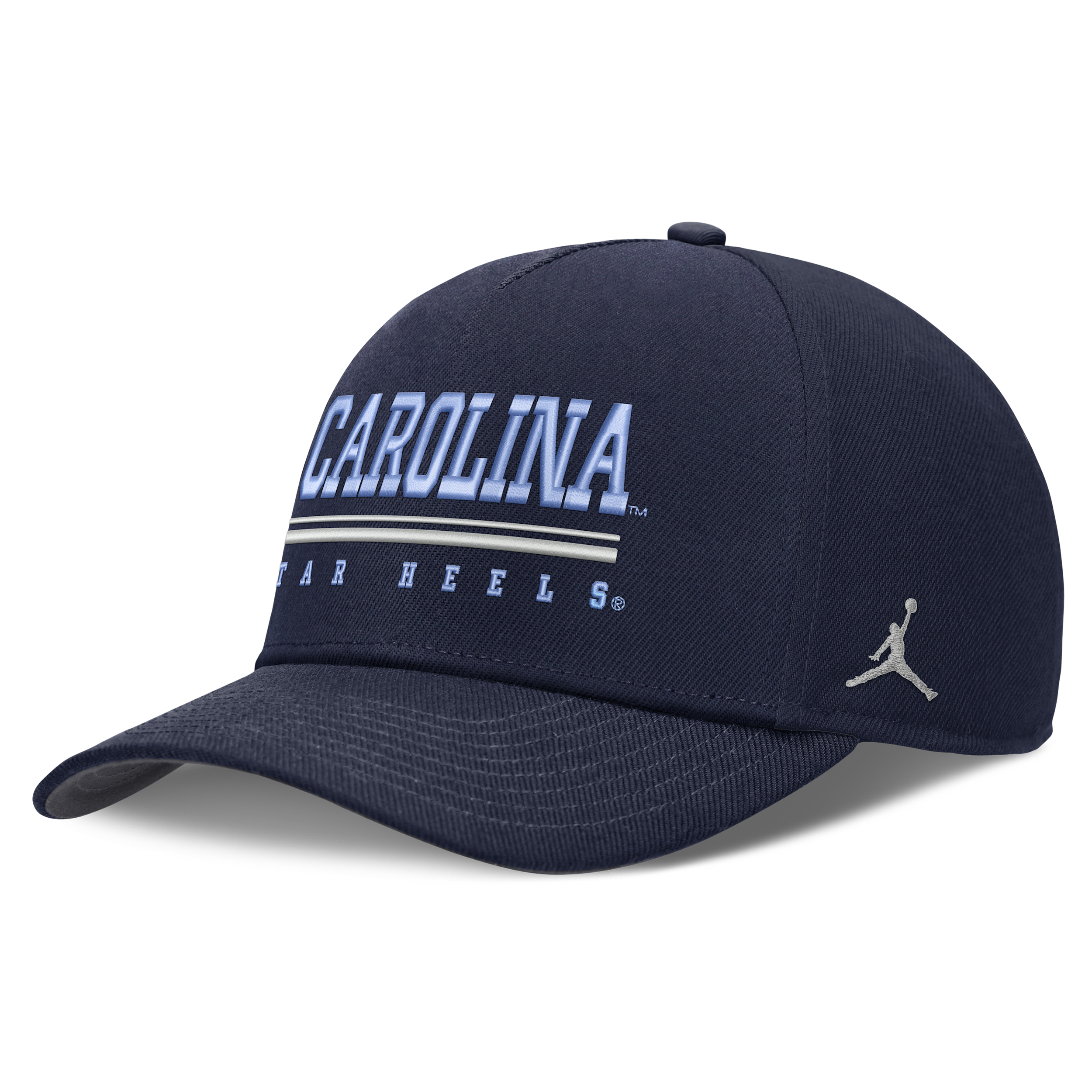 Men's North Carolina Sideline Practice Rise Jordan Brand Dri-FIT College Adjustable Hat in Blue | JC0641SNCN-RKB