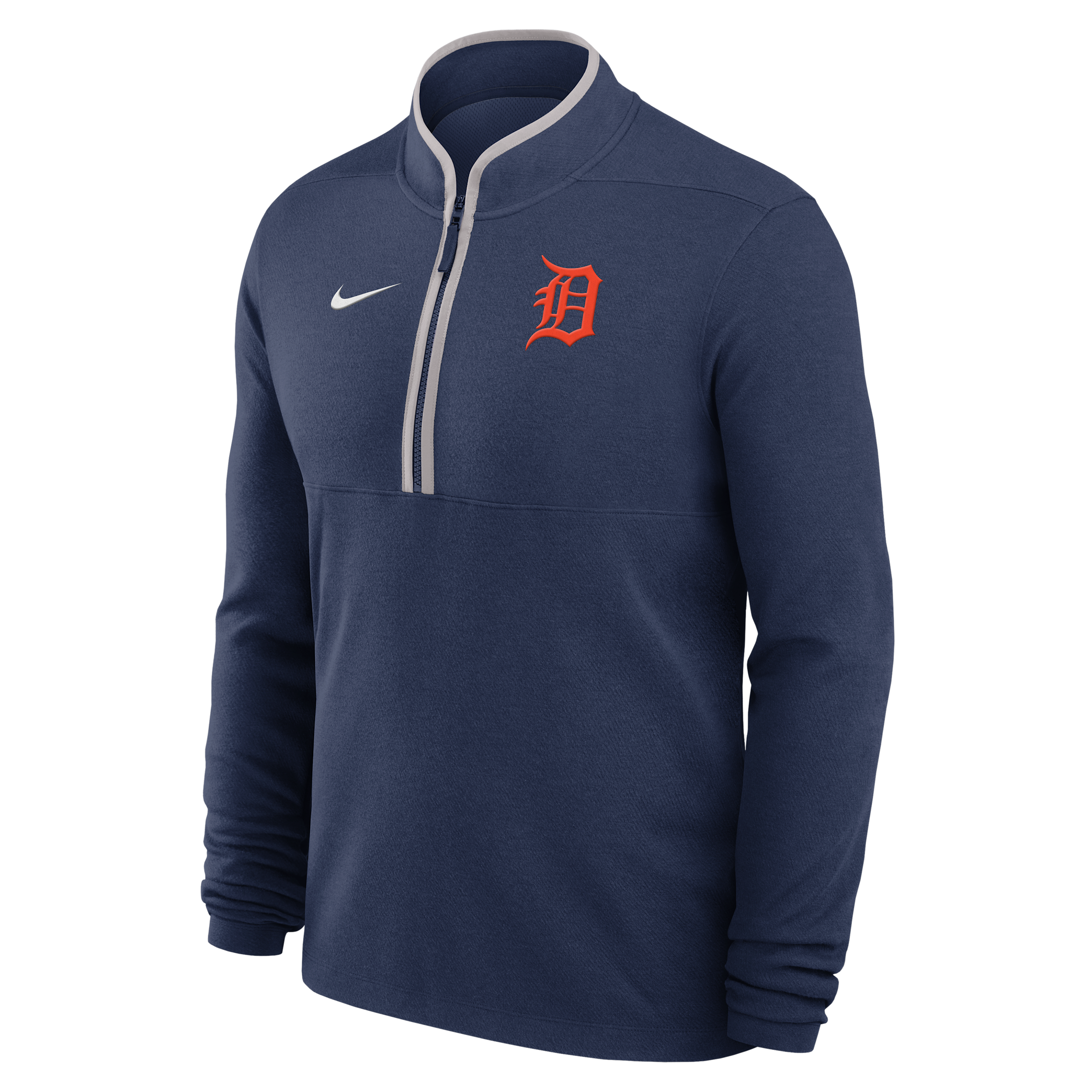 Detroit Tigers Victory Nike Men's Dri-FIT MLB 1/2-Zip Long-Sleeve Top in Blue | 03430BOGDG-SZN