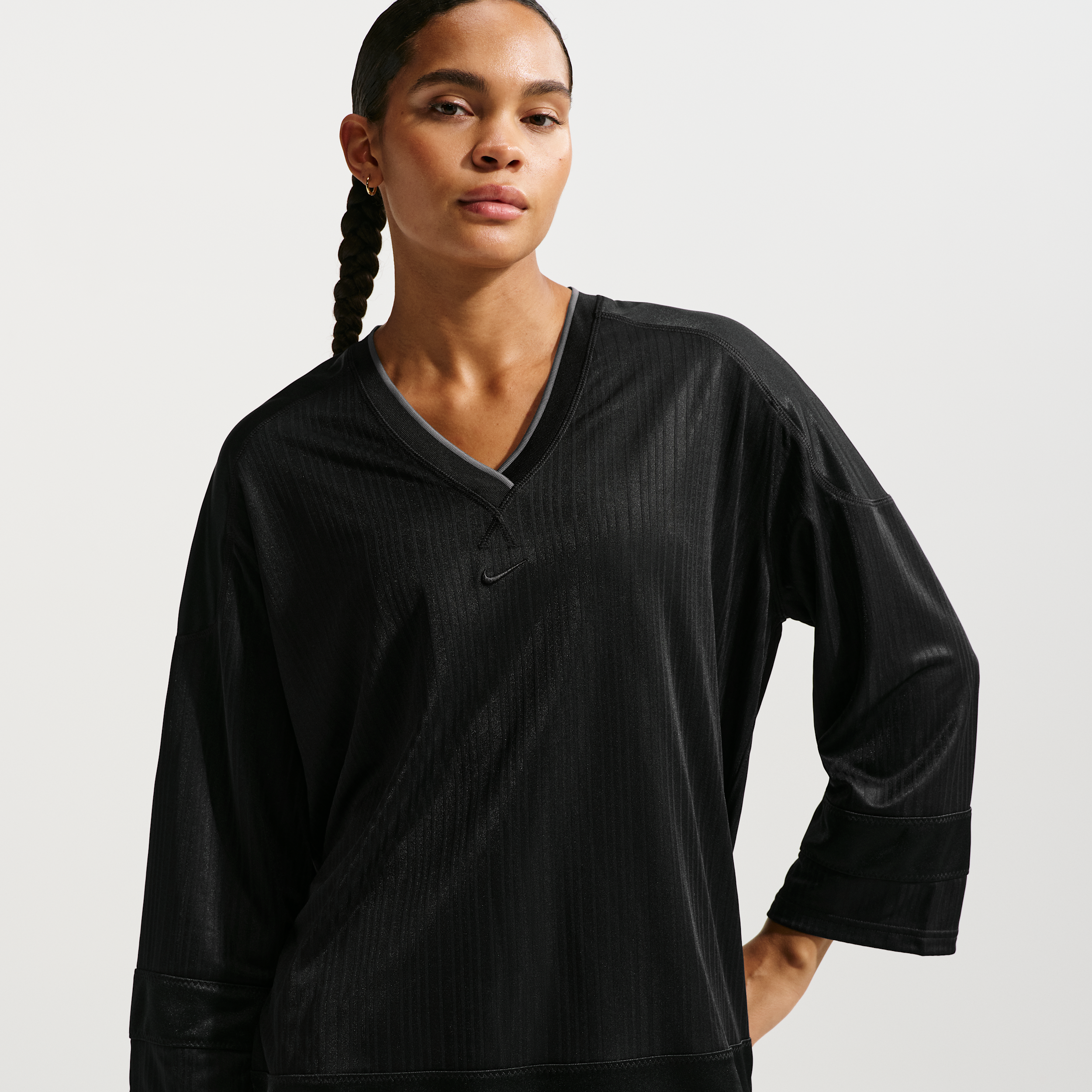 Nike Women's  Sportswear Oversized Jersey Tunic In Black