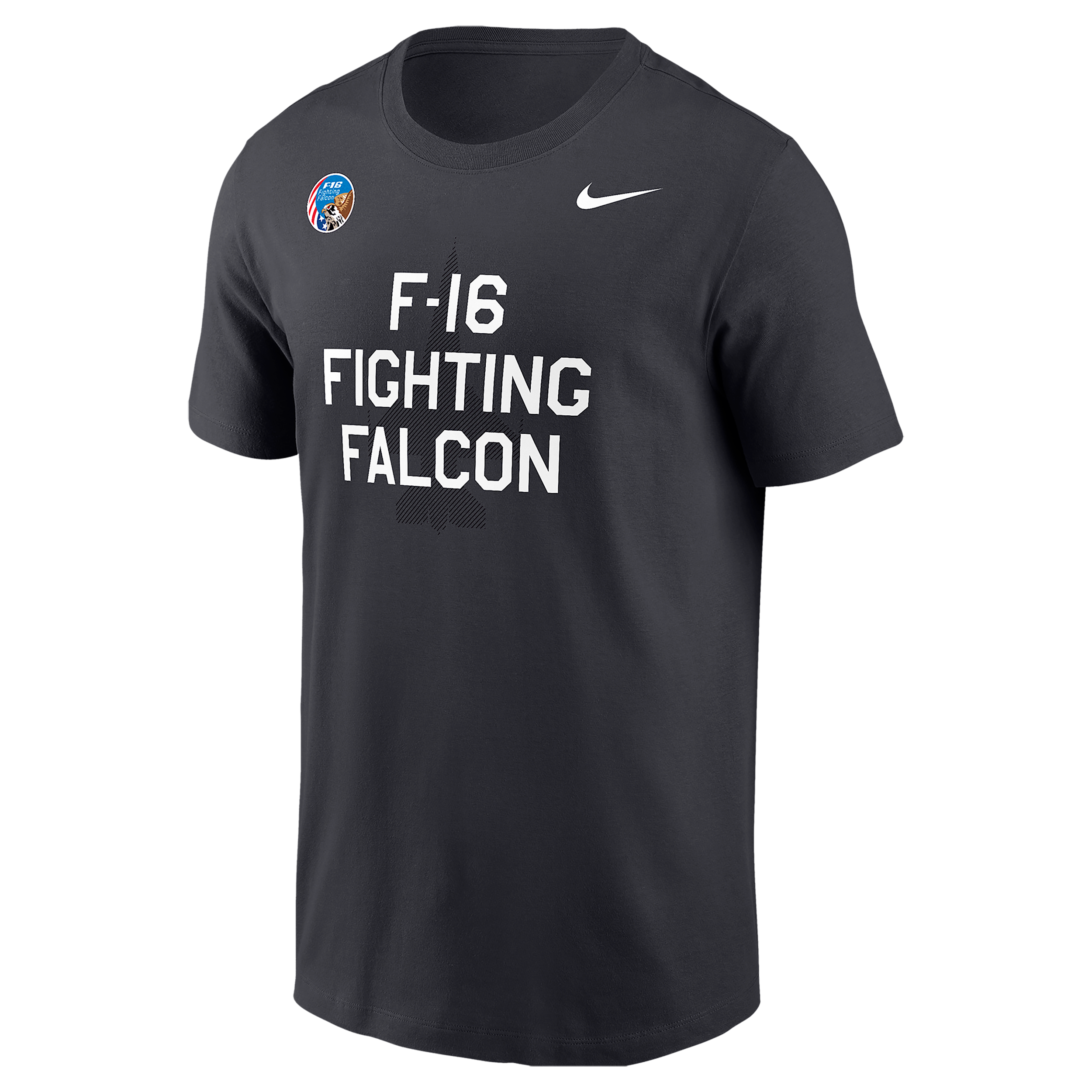 Nike Anthracite Air Force Falcons Apls Fighting Falcon Collection Rivalry T-shirt In Blue