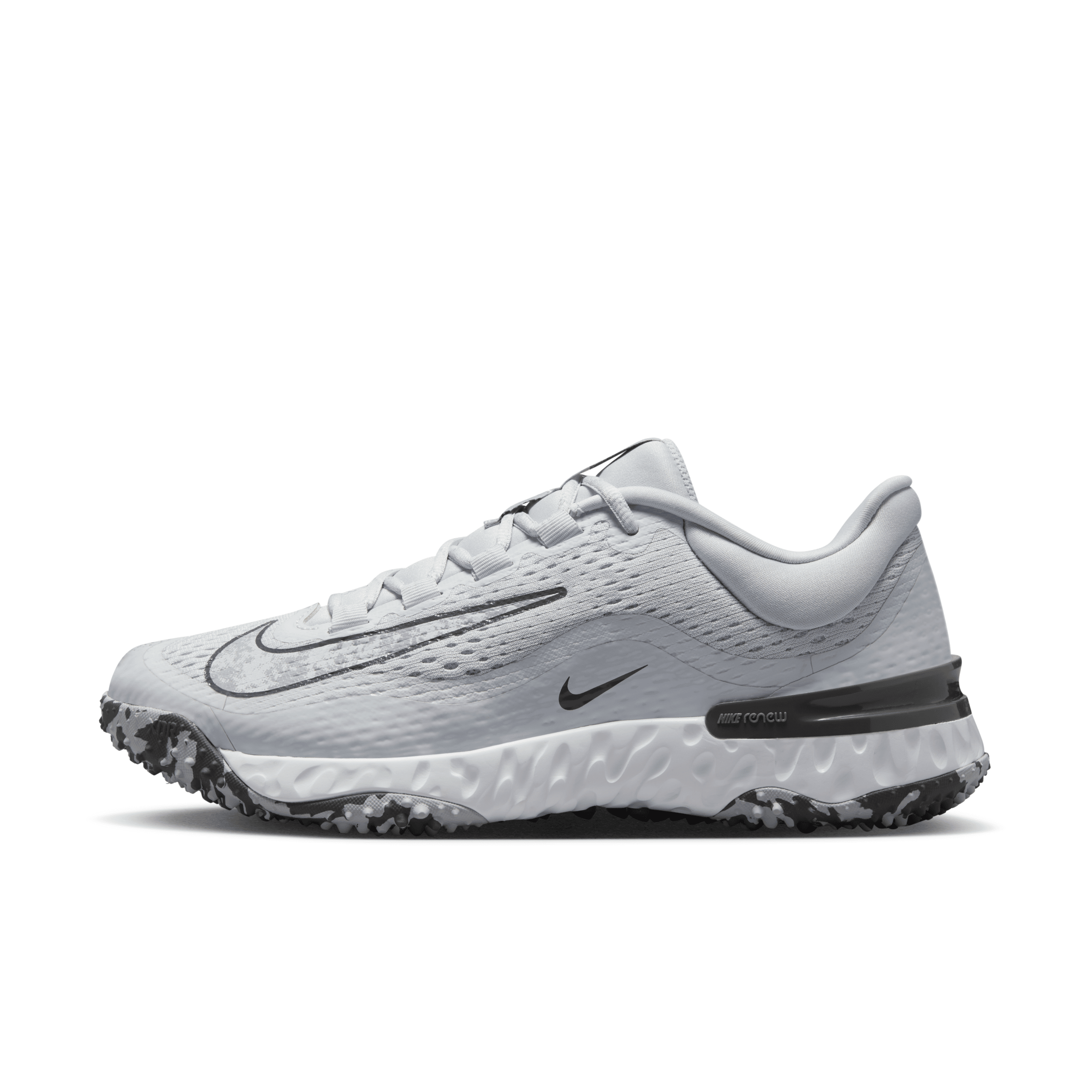 Nike Women's Alpha Huarache Elite 4 Turf Softball Shoes In Grey