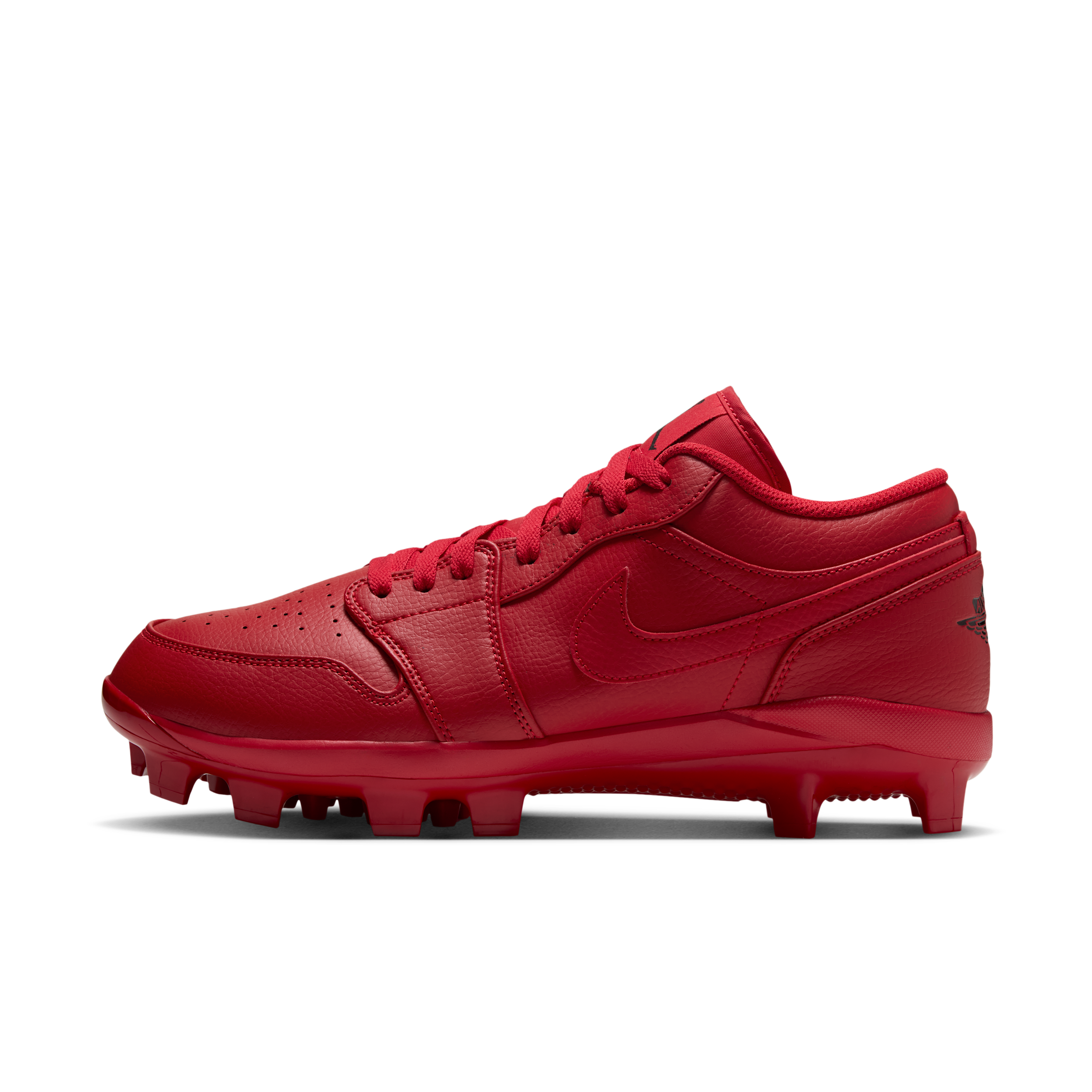 Men's Jordan 1 Retro MCS Low Baseball Cleats in Red | CJ8524-603