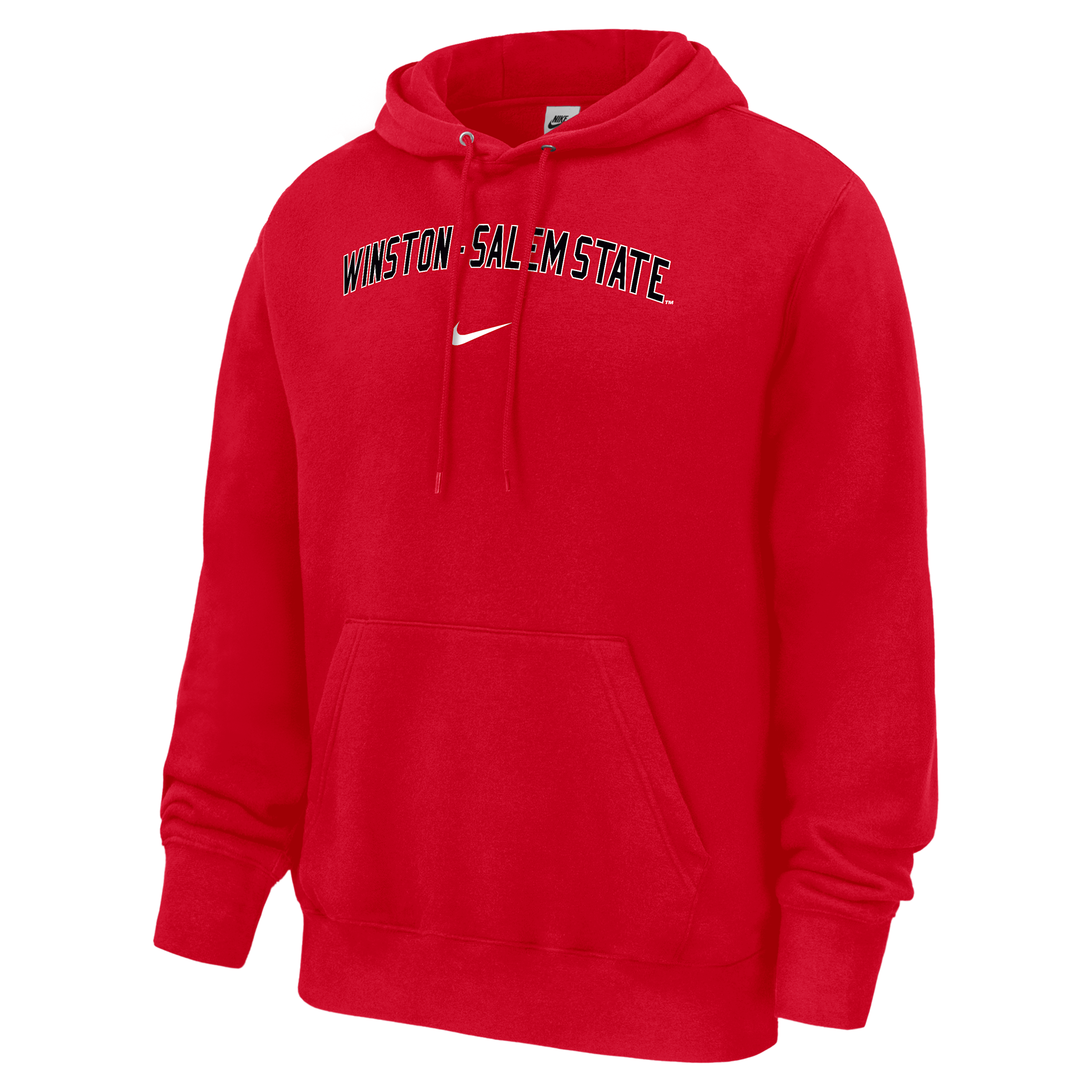 Nike Men's College (Winston-Salem State Rams) Fleece Pullover Hoodie in Red | M31233WISA26-RED