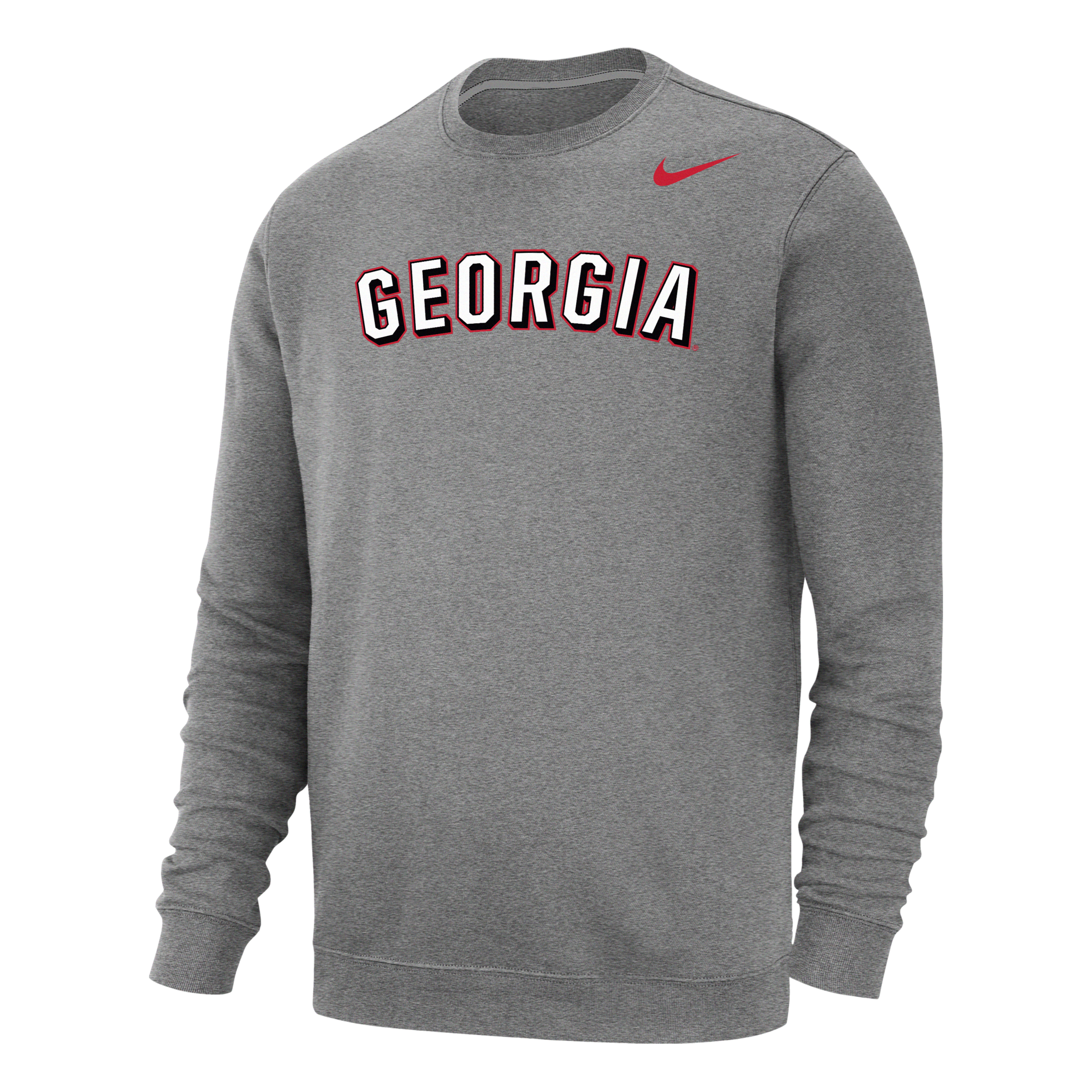 Nike Georgia Club Fleece  Men's College Sweatshirt In Grey
