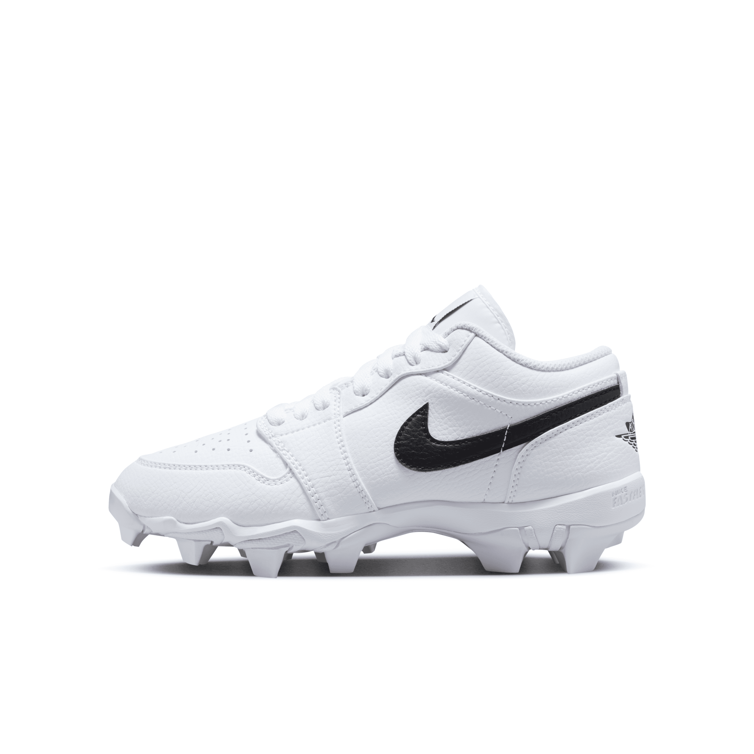 Jordan 1 Low Little/Big Kids' Cleats in White | HF6885-100