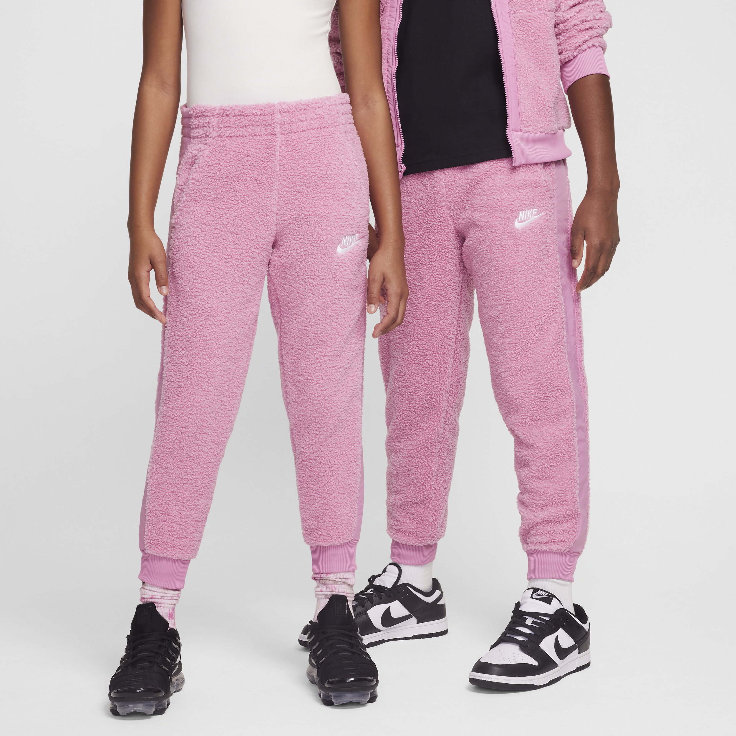 Nike Sportswear Club Fleece Big Kids' Winterized Pants in Pink | FJ6021-646