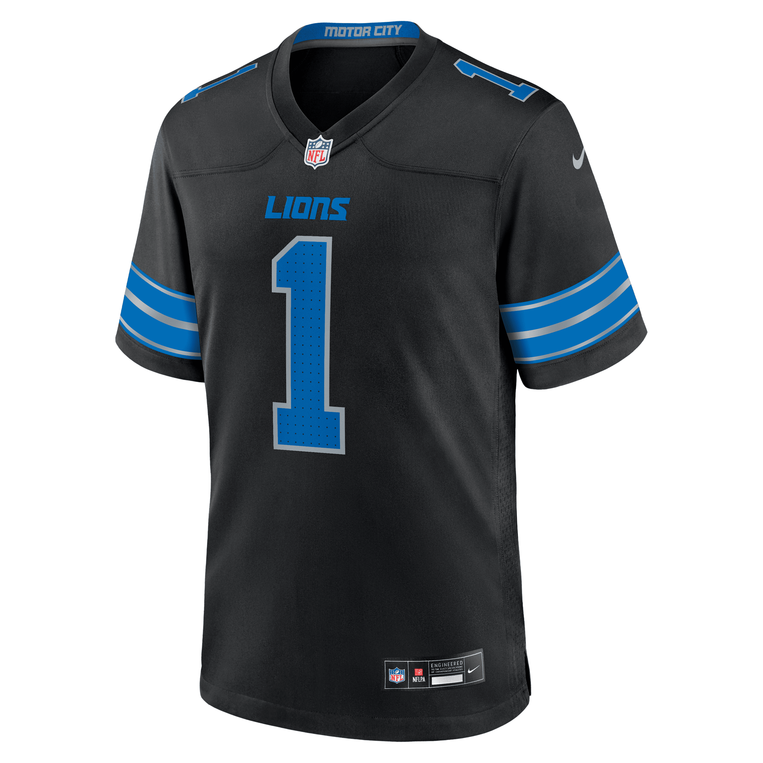 Nike Jameson Williams Black Detroit Lions 2nd Alternate Game Player Jersey
