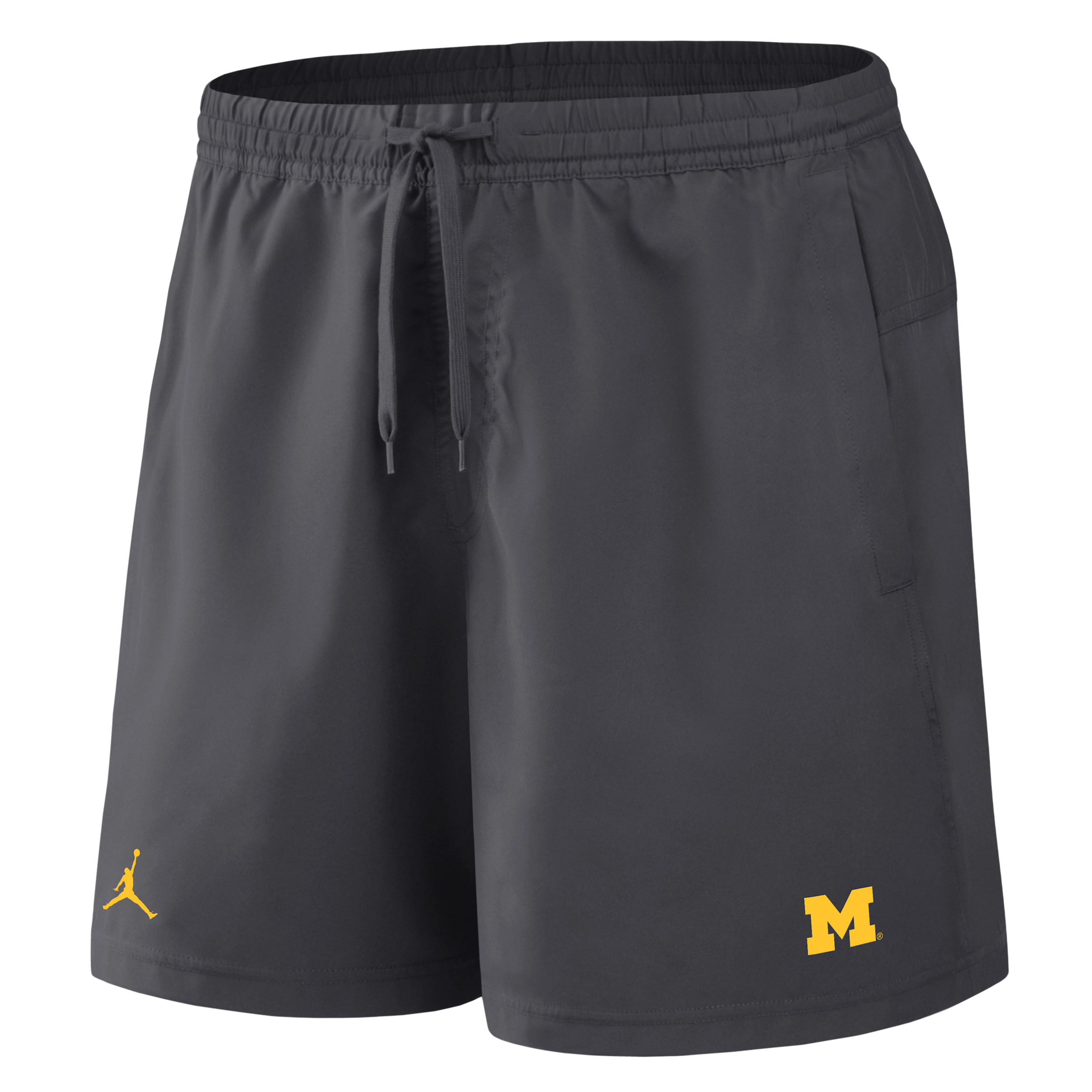 Men's Michigan Primetime Primary Logo Jordan Brand Dri-FIT College Form Shorts in Grey | 0J5T06FMWN-8DV