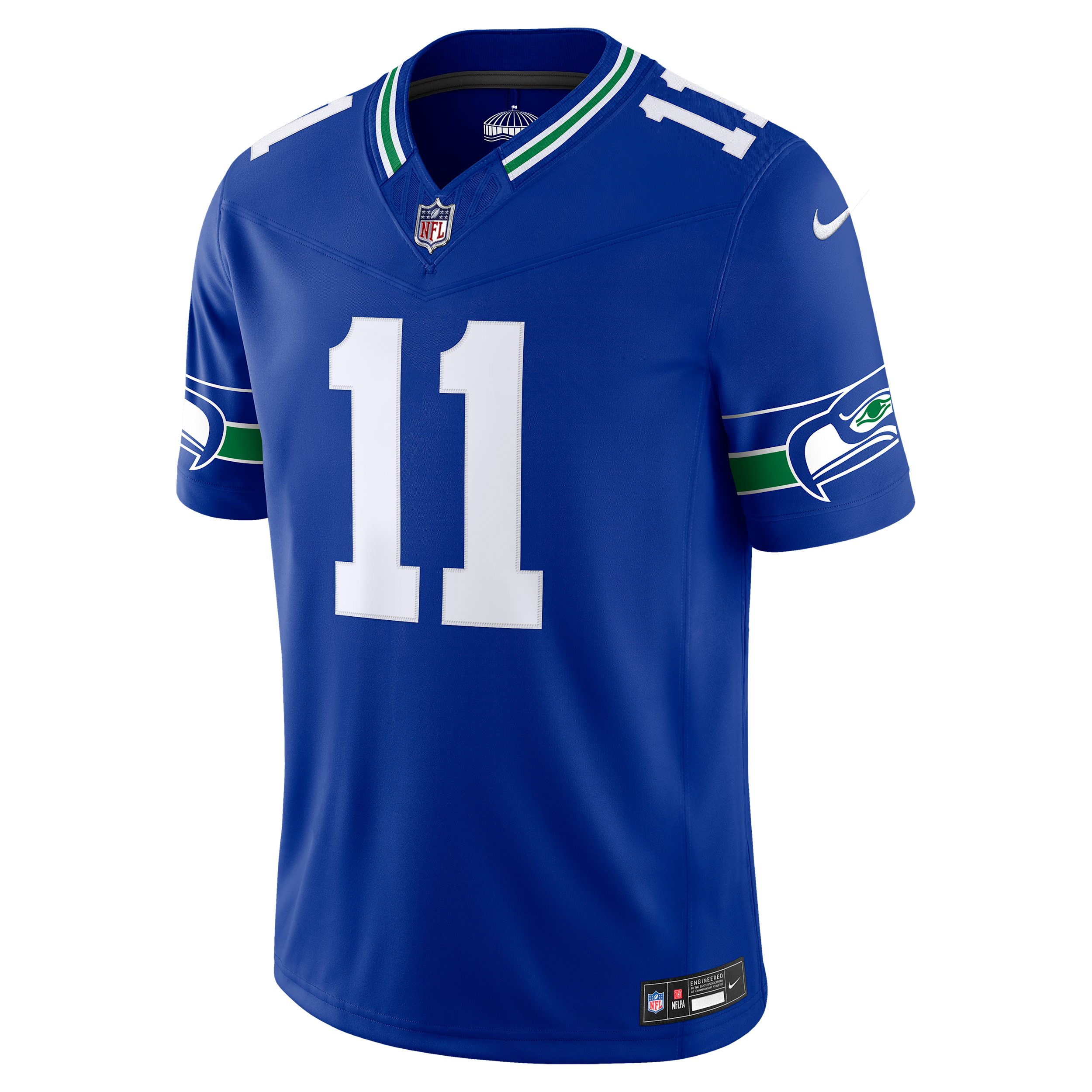 Nike Men's Seattle Seahawks Jaxon Smith-Njigba Alternate Vapor F.u.s.e. Stitched Limited Jersey - Royal