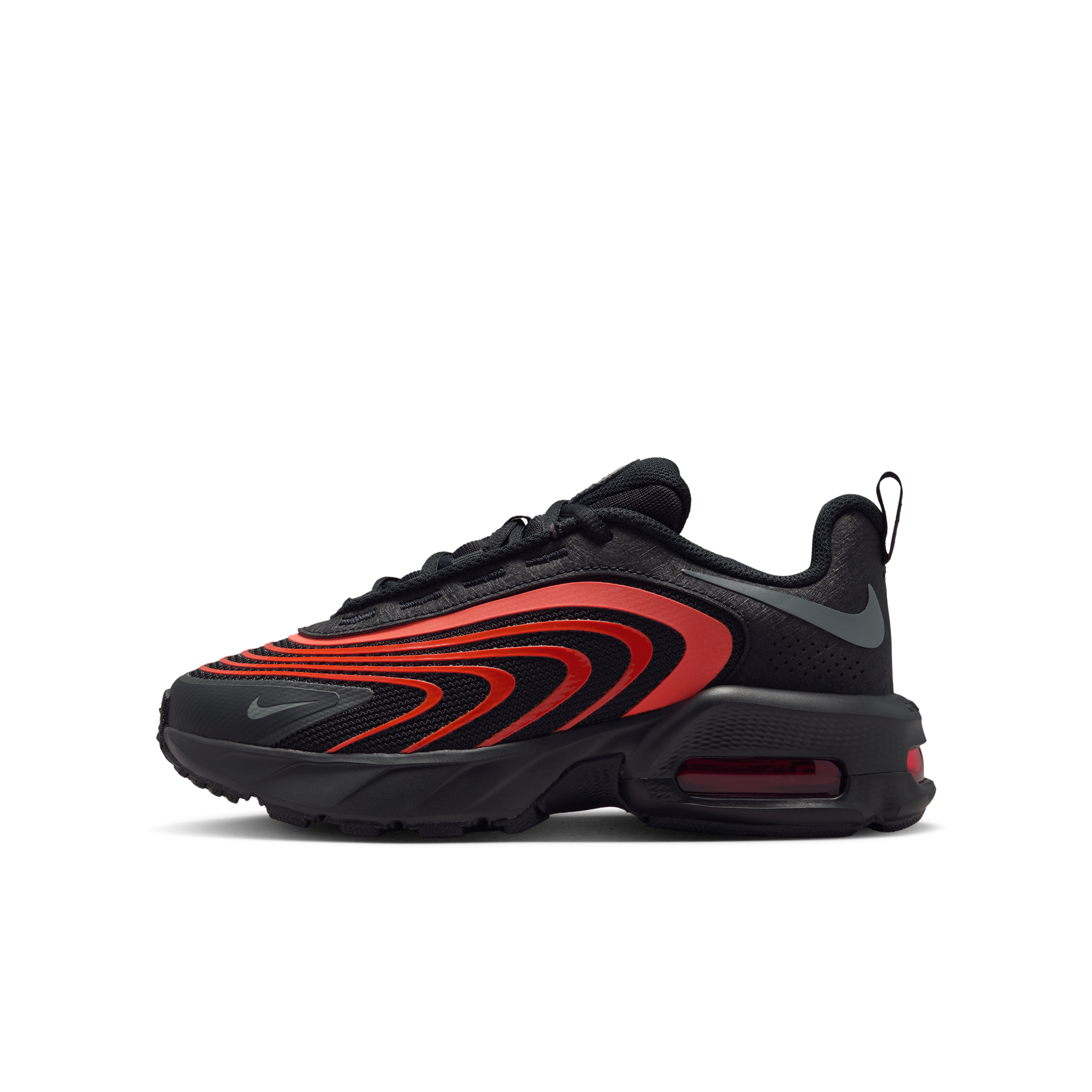 Nike Big Kids Air Max Fire Sneakers From Finish Line - Black, Smoke Gray