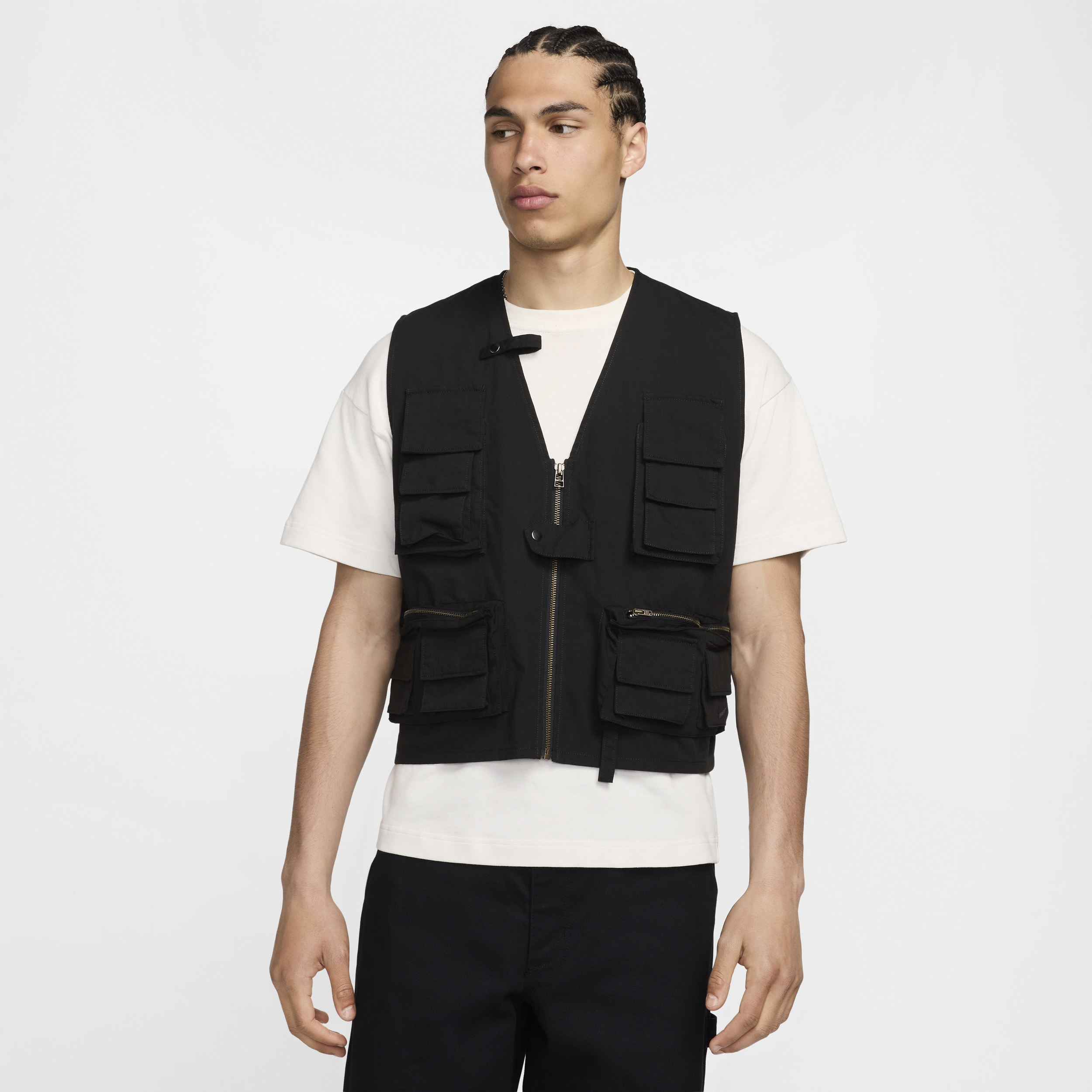 Shop Nike Men's Life Utility Vest In Black