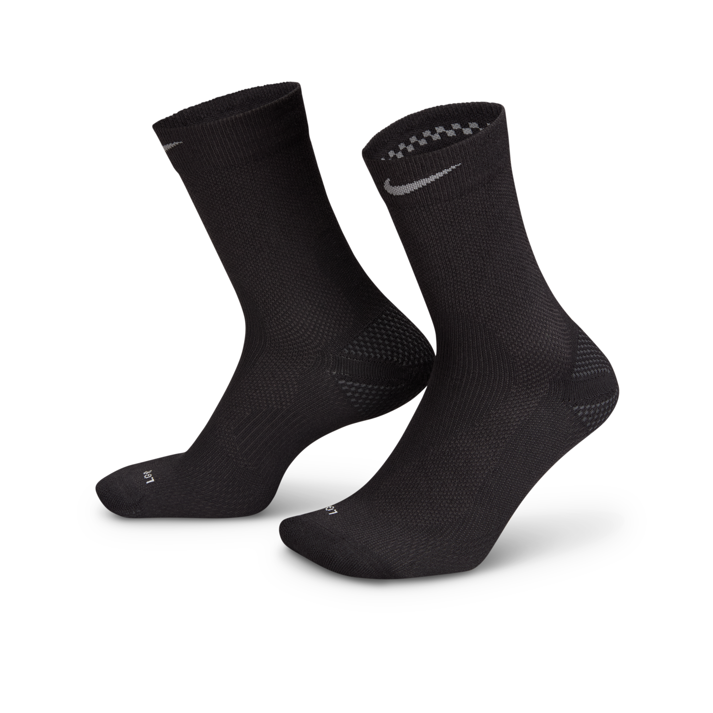 Nike Unisex Running Lightweight Crew Socks (1 Pair) in Black | HV6919-010