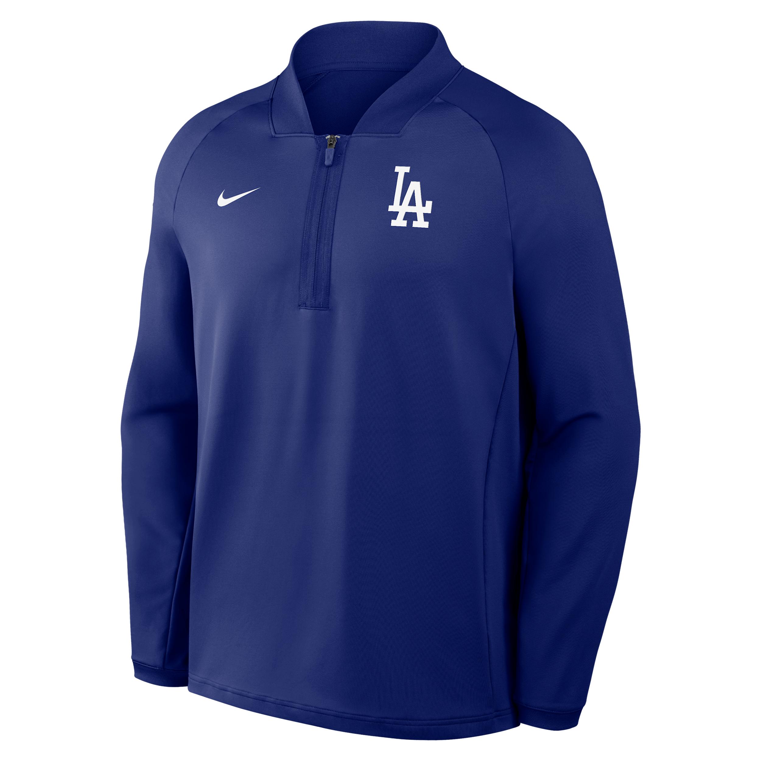 Los Angeles Dodgers Authentic Collection Nike Men's Dri-FIT MLB 1/2-Zip Long-Sleeve Top in Blue | 04H947XLD-KRR
