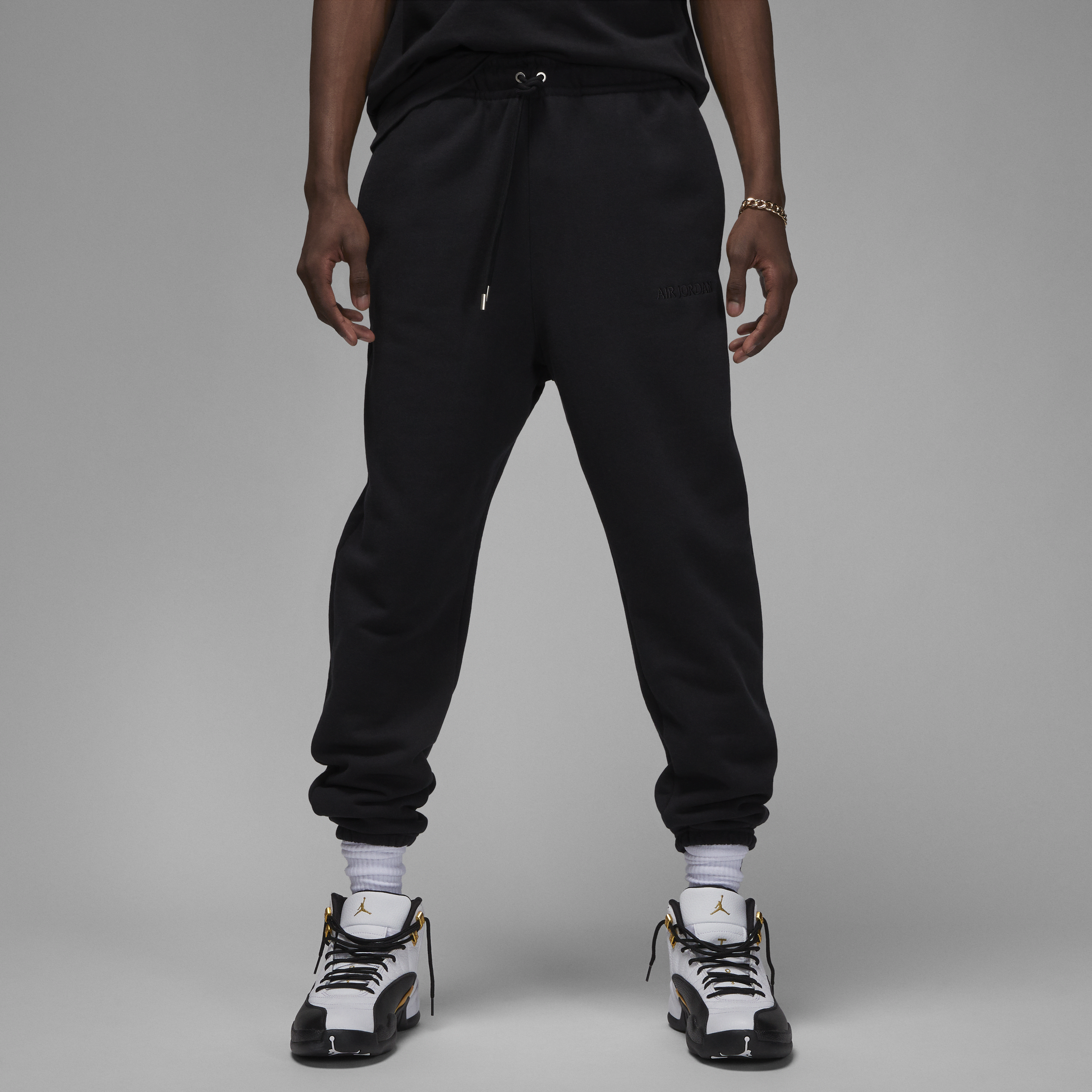 Jordan Men's  Wordmark Fleece Pants In Black