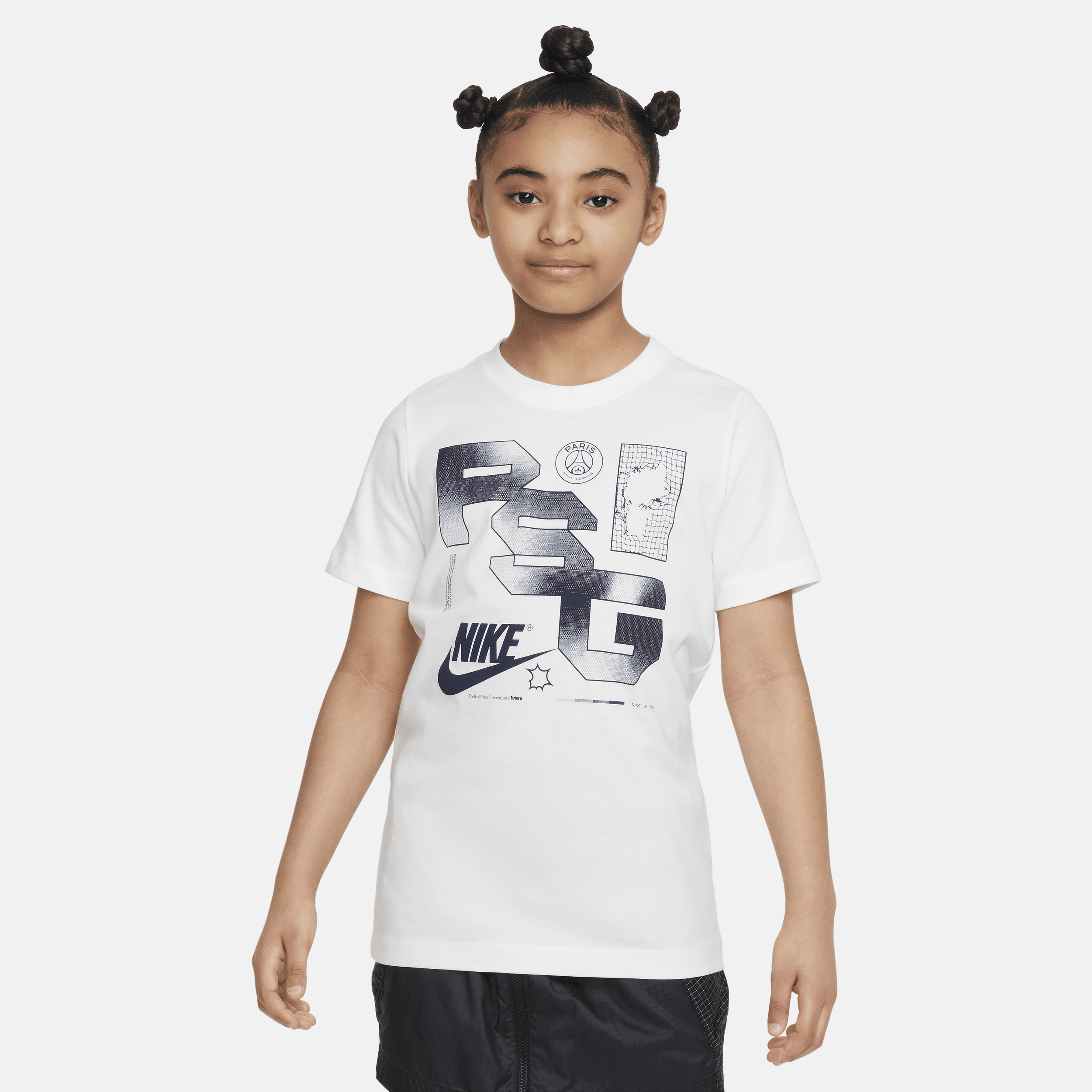 Nike Paris Saint-germain Big Kids'  Soccer T-shirt In White
