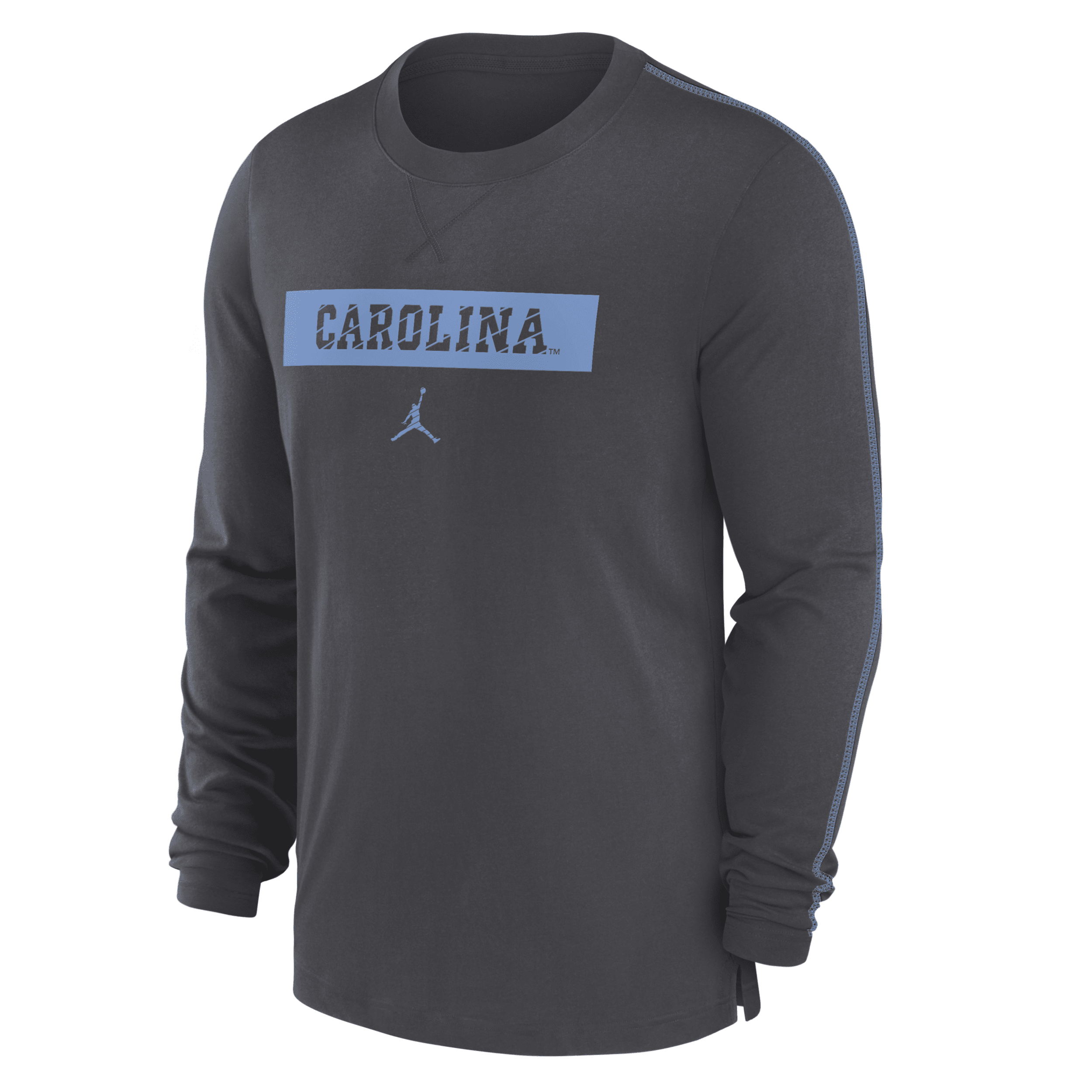 Jordan Men's North Carolina Tar Heels Sideline Player Dri-fit College T-shirt In Grey