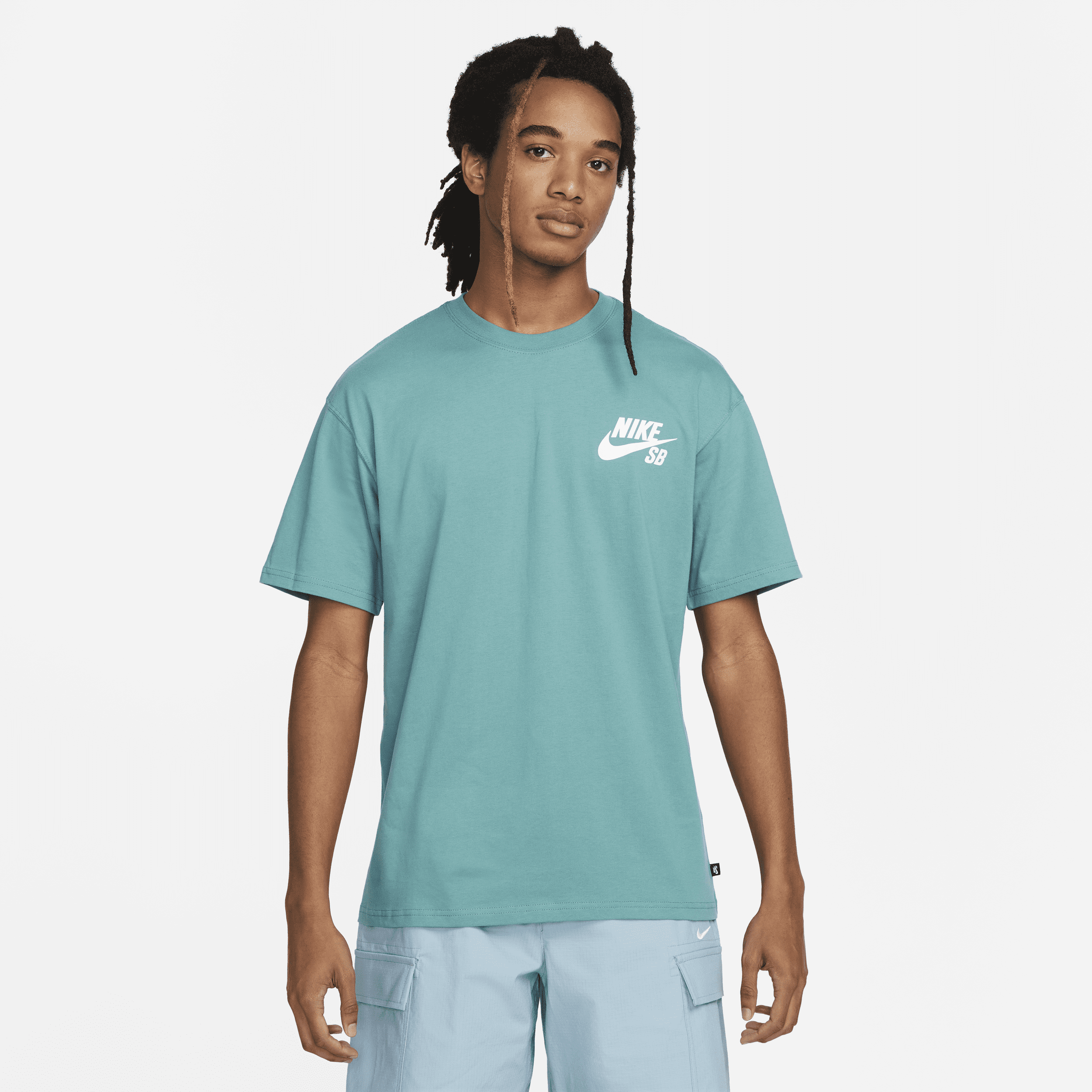 Nike Men's  Sb Logo Skate T-shirt In Green
