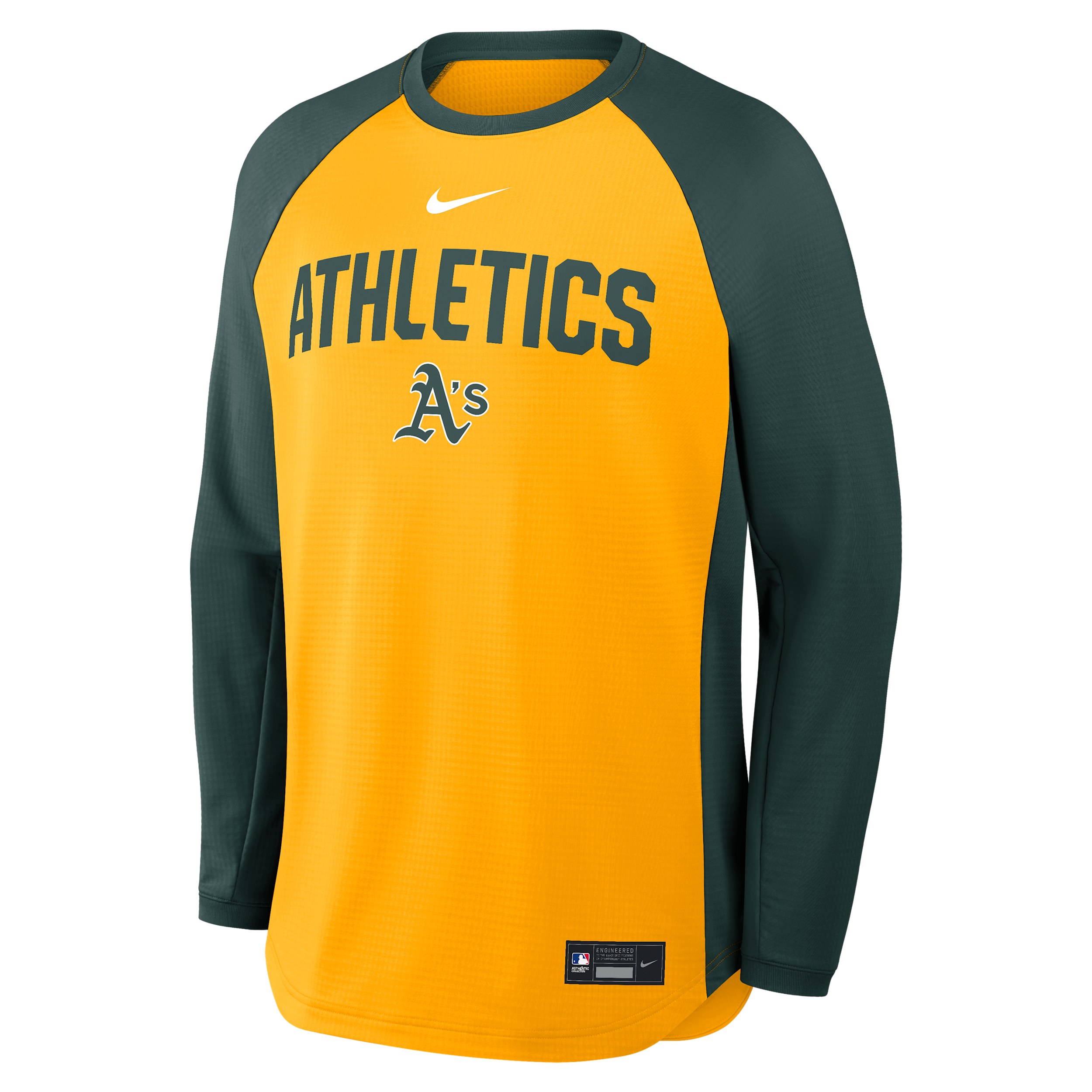 Athletics Authentic Collection Nike Men's Dri-FIT Pullover Crew in Yellow | 04H2028NFZ-7PG