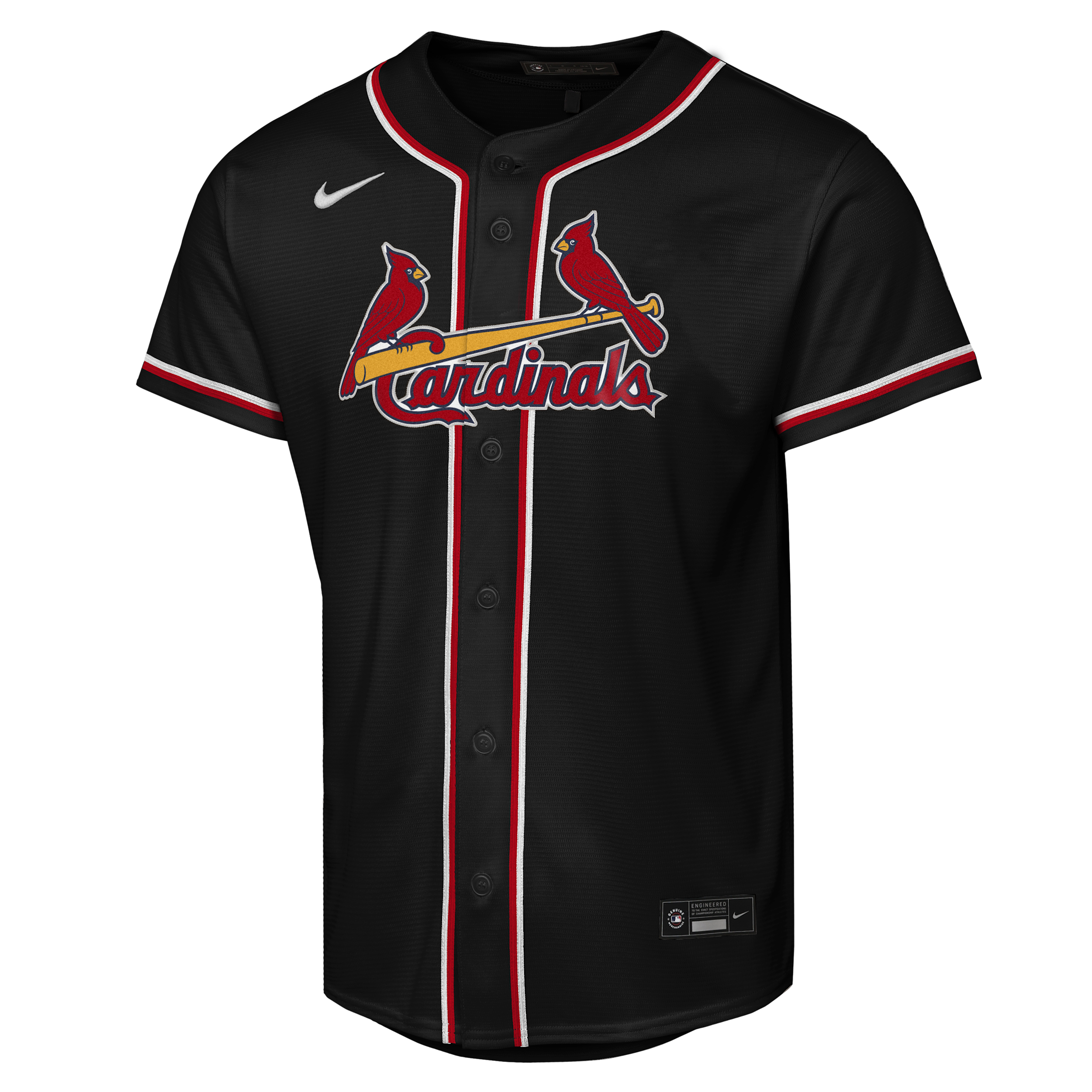 Lars Nootbaar St. Louis Cardinals Big Kids' Nike MLB Replica Fashion Jersey in Black | B7BCBP00STLLN-NAW