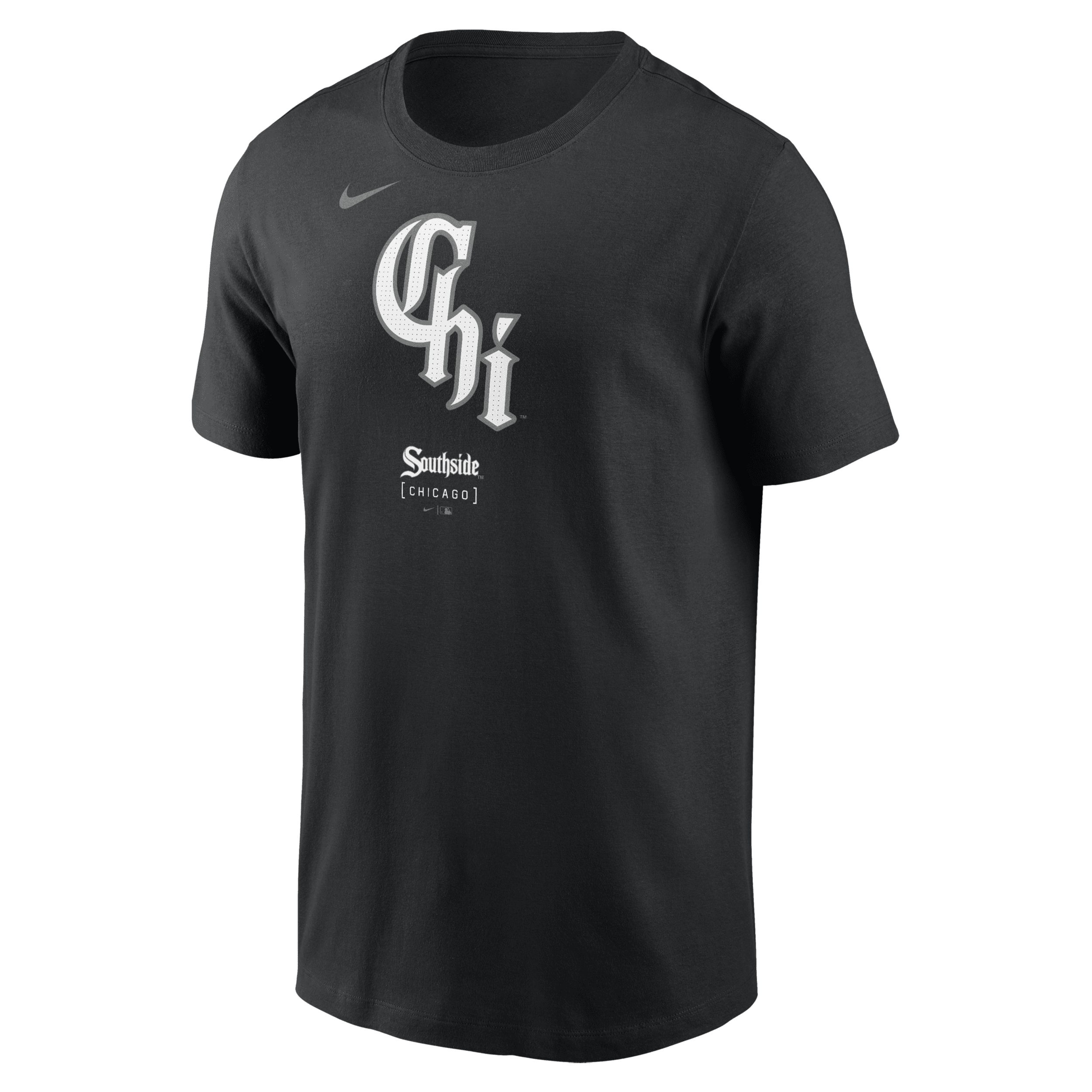 Shop Nike Chicago White Sox City Connect Logo  Men's Mlb T-shirt In Black