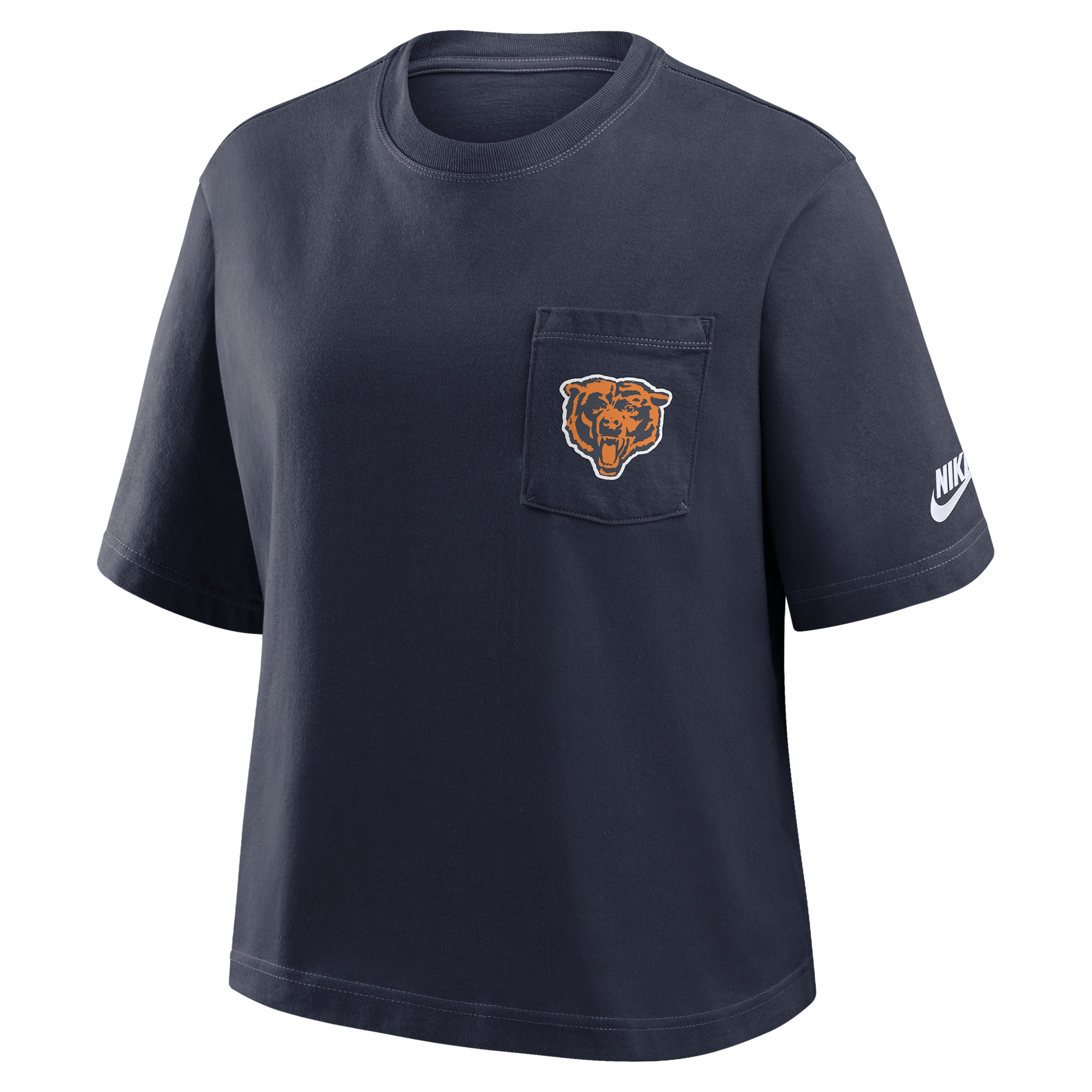 Nike Chicago Bears Rewind Pocket Boxy  Women's Nfl T-shirt In Blue