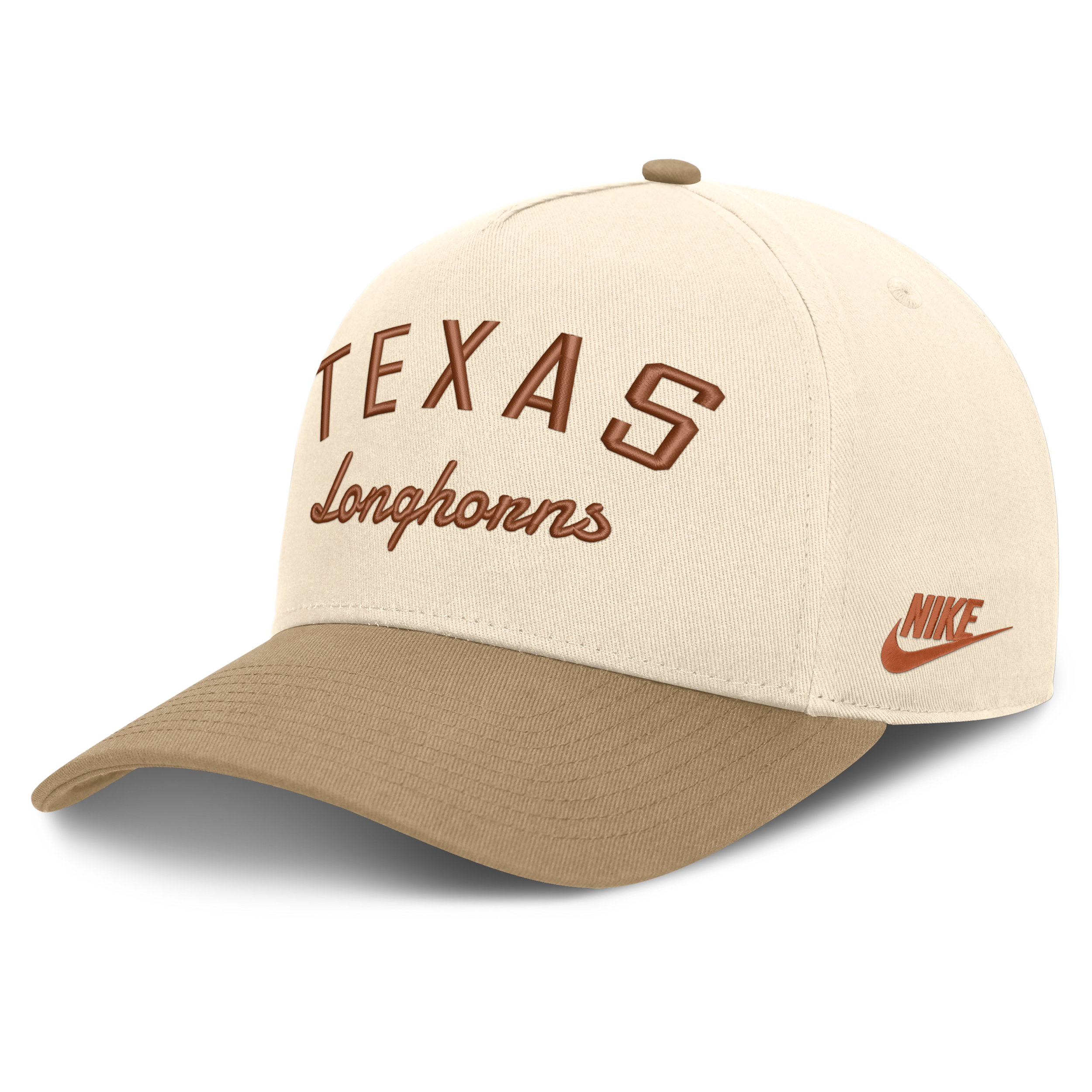 Nike Texas Legacy Rise Unisex College A-frame Adjustable Hat In Brown