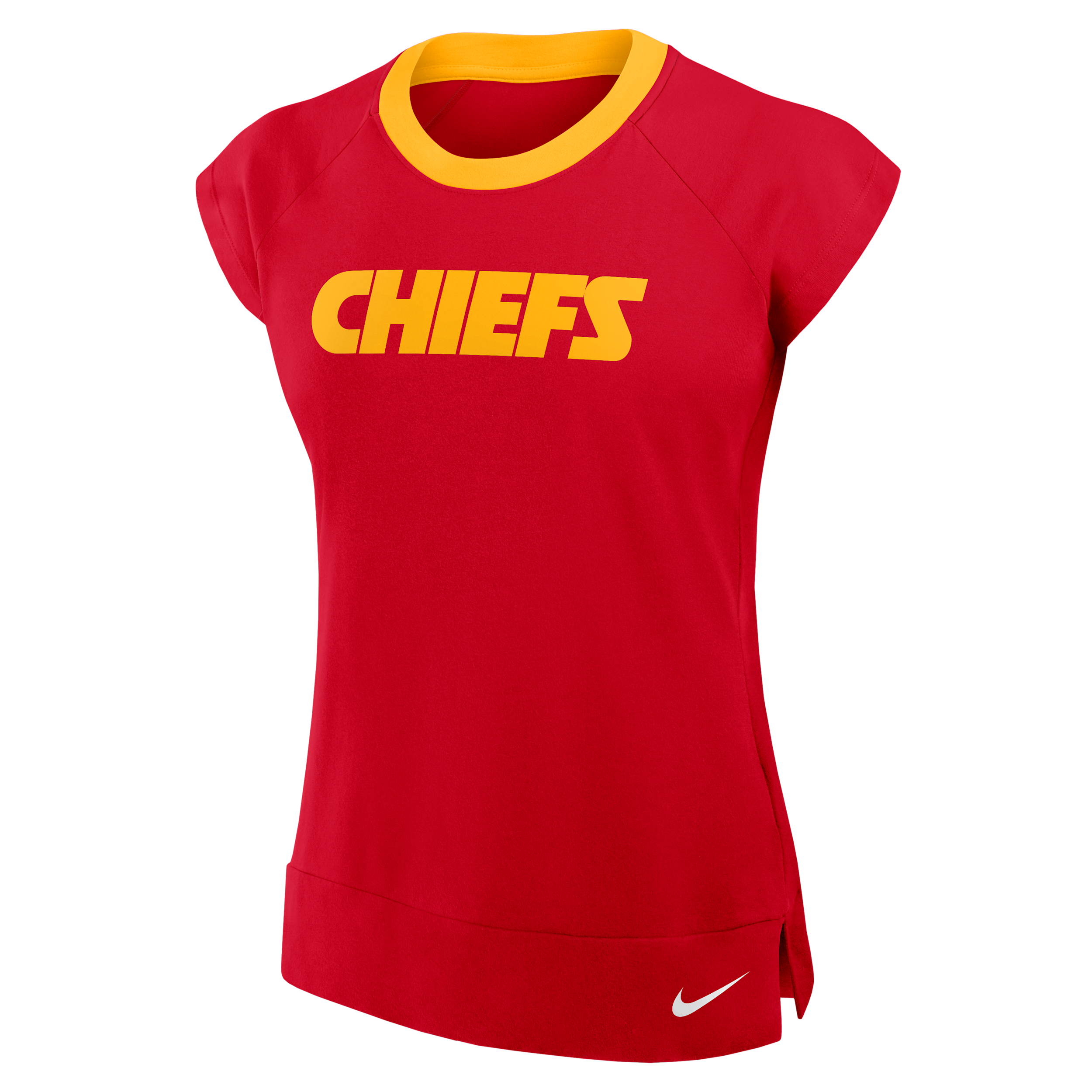 Kansas City Chiefs Forward Progress Nike Women's Dri-FIT NFL Mid-Sleeve T-Shirt in Red | 03AN080K7G-YKL