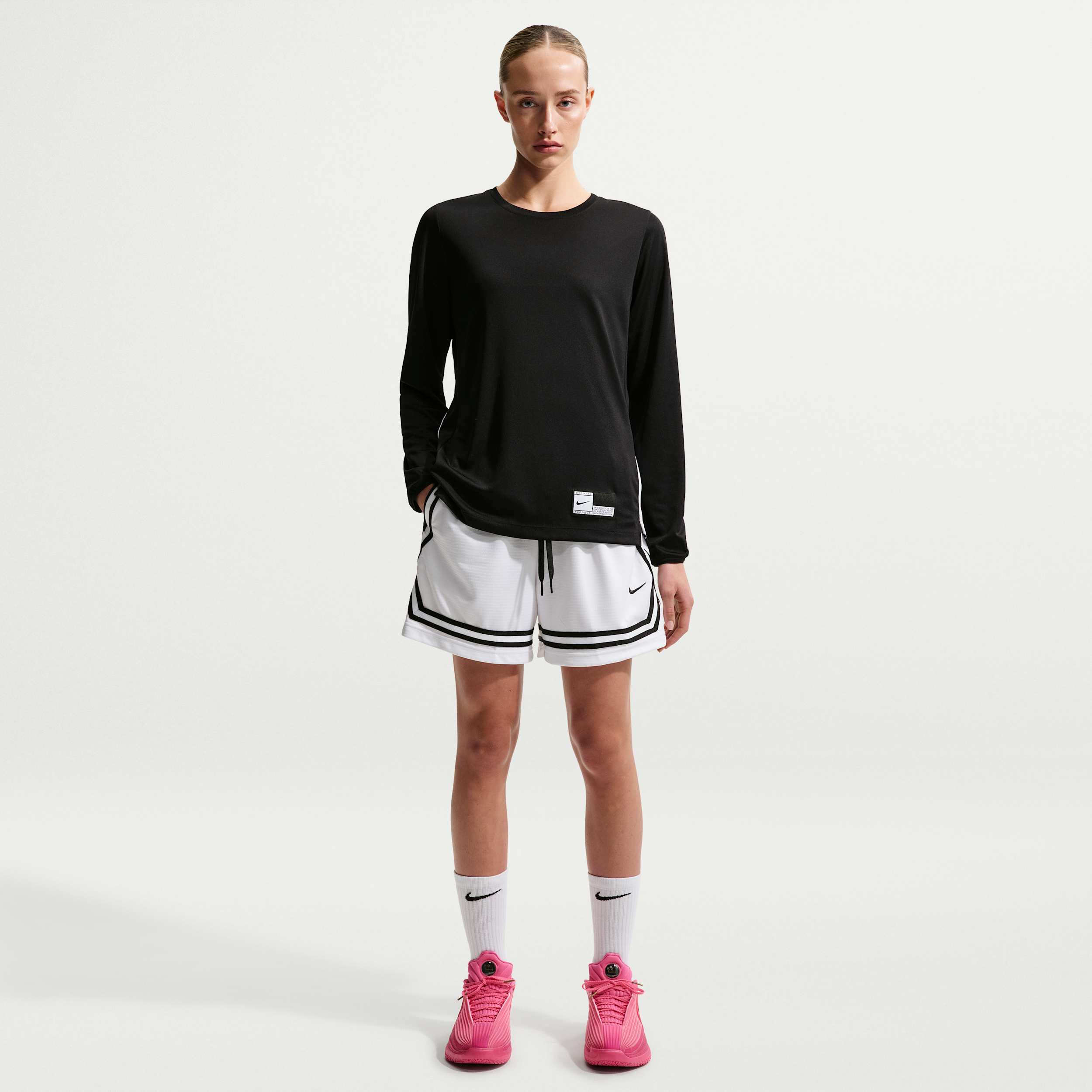 Nike Women's Crossover Dri-FIT 5" Basketball Shorts in White | FV8505-100